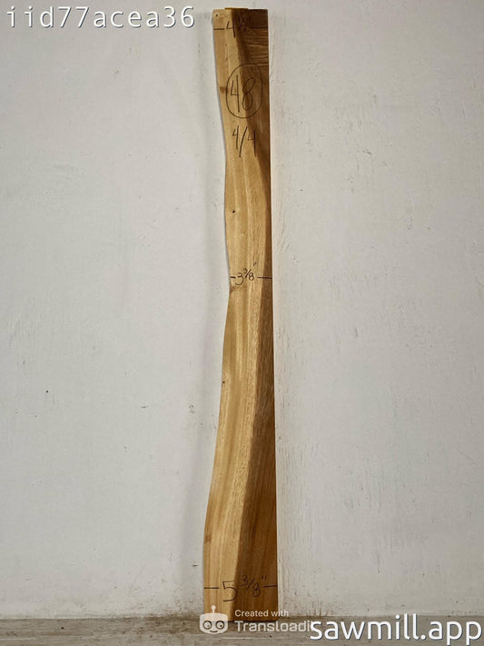 1" x 5" x 48" Hawaiian Monkeypod