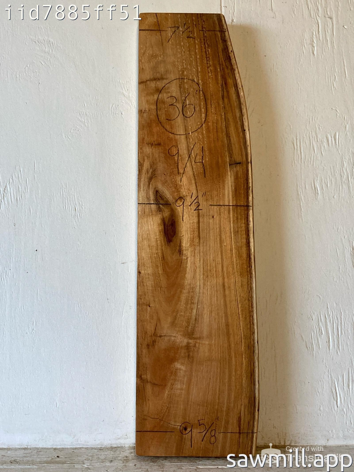 2.25" x 9" x 36" Koa