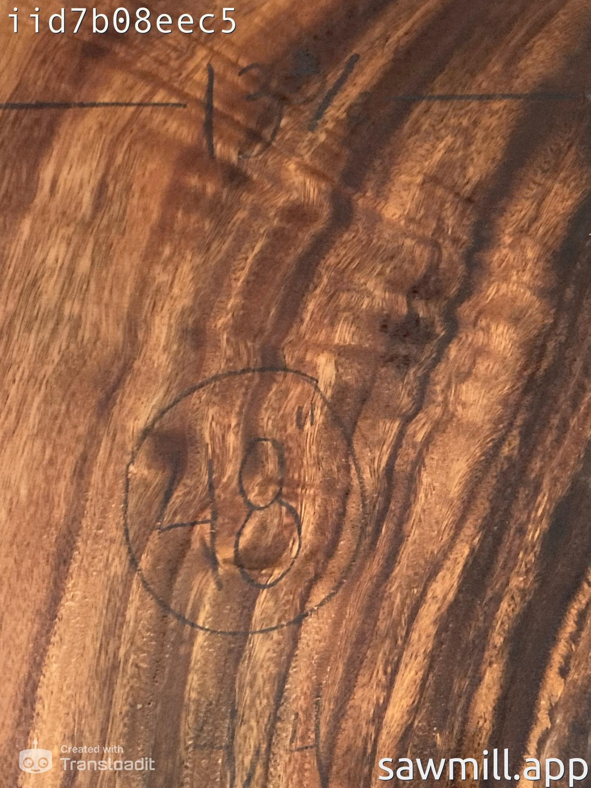 1" x 13" x 48" Monkeypod