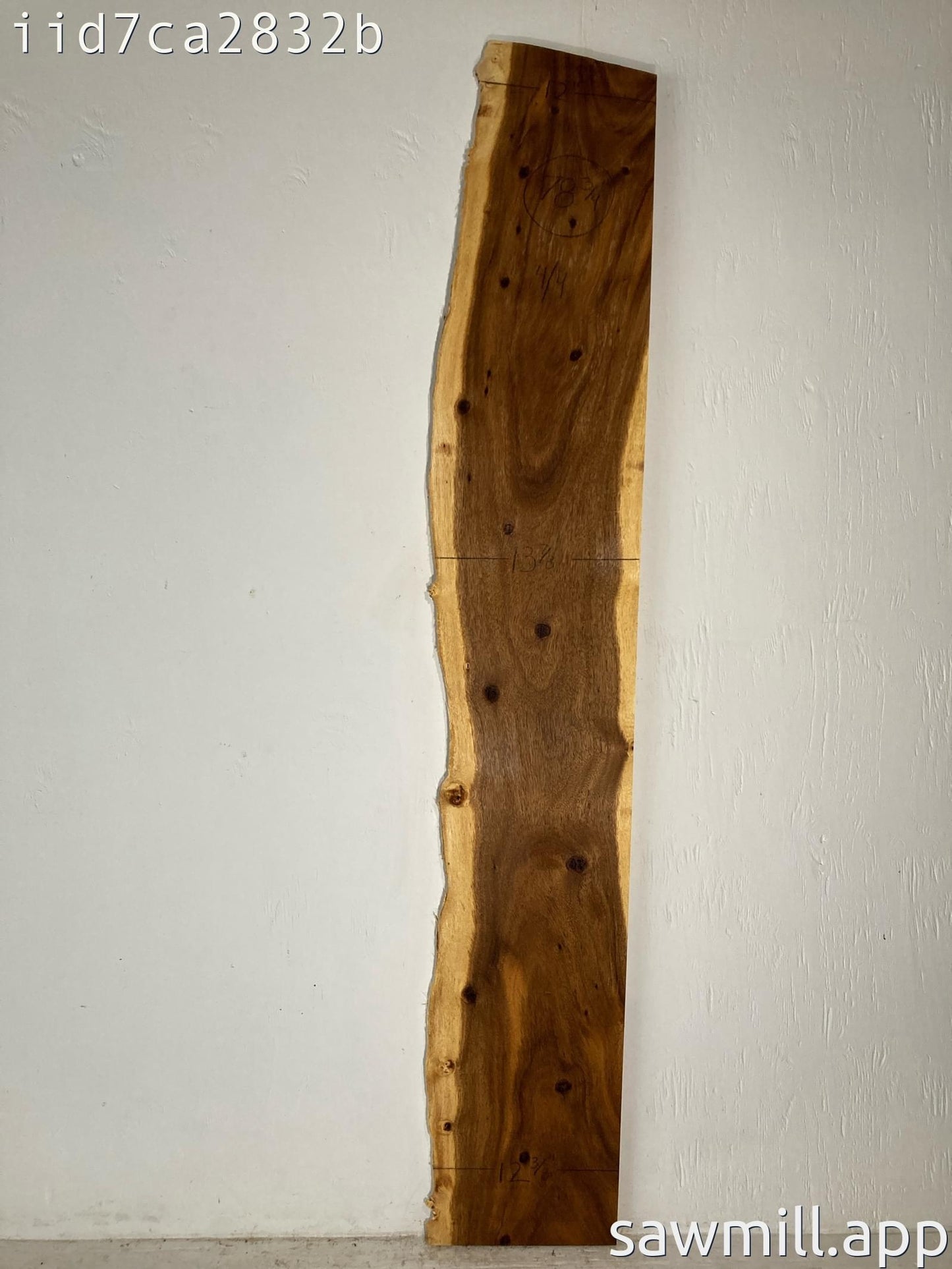 1" x 13" x 78" Monkeypod
