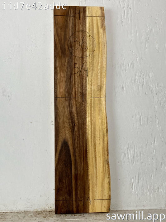 1.25" x 9" x 36" Monkeypod
