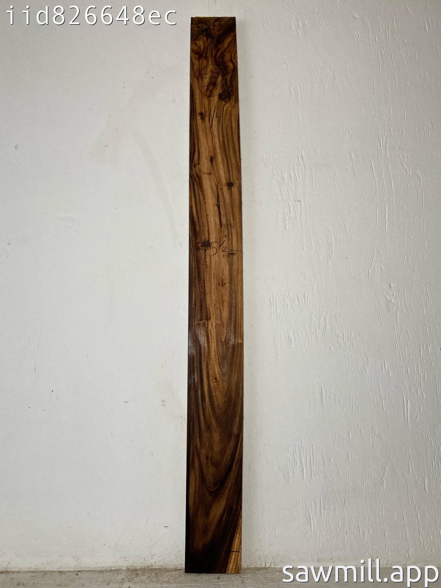 1" x 5" x 57" Monkeypod