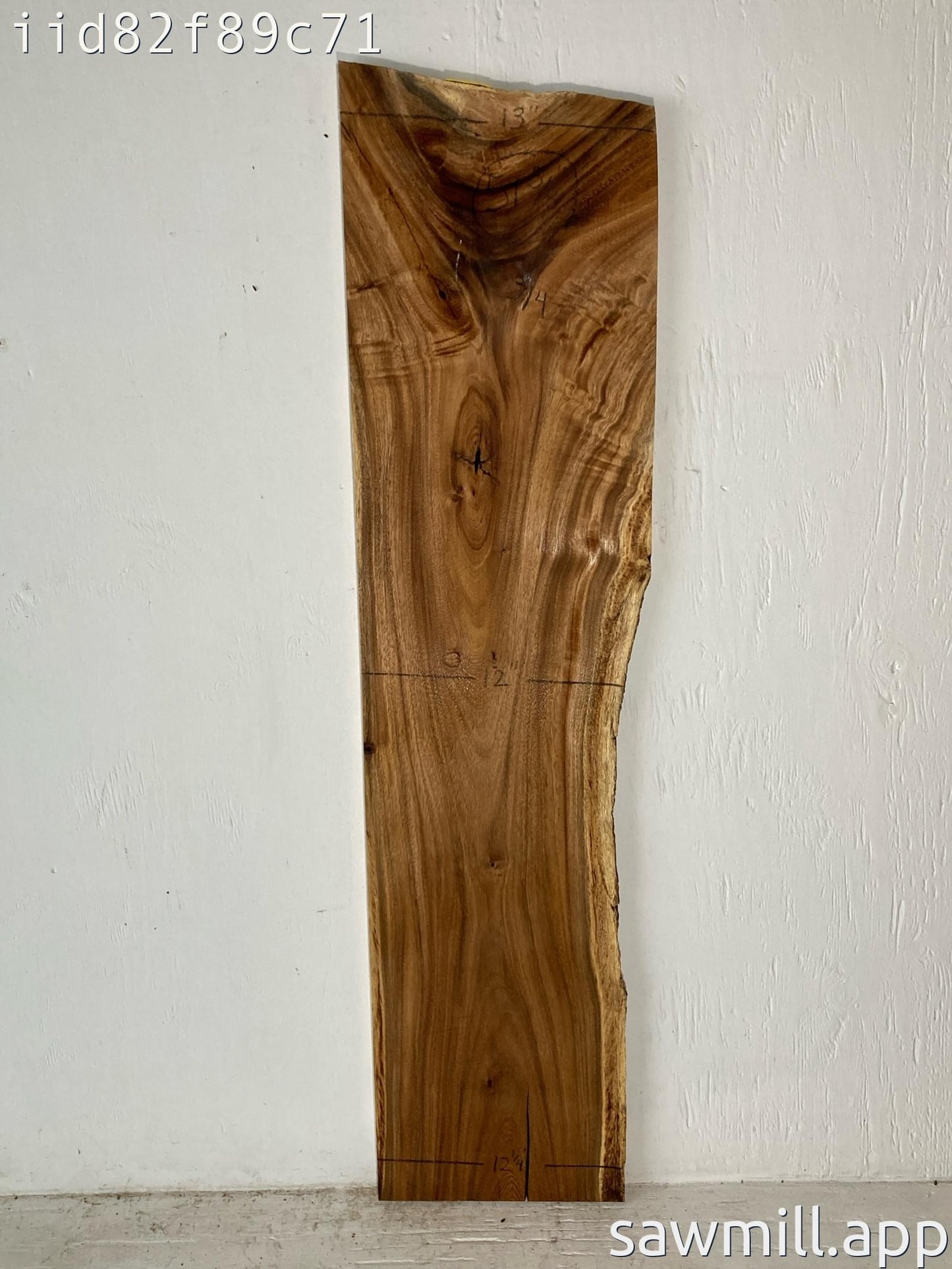 0.75" x 13" x 51" Monkeypod