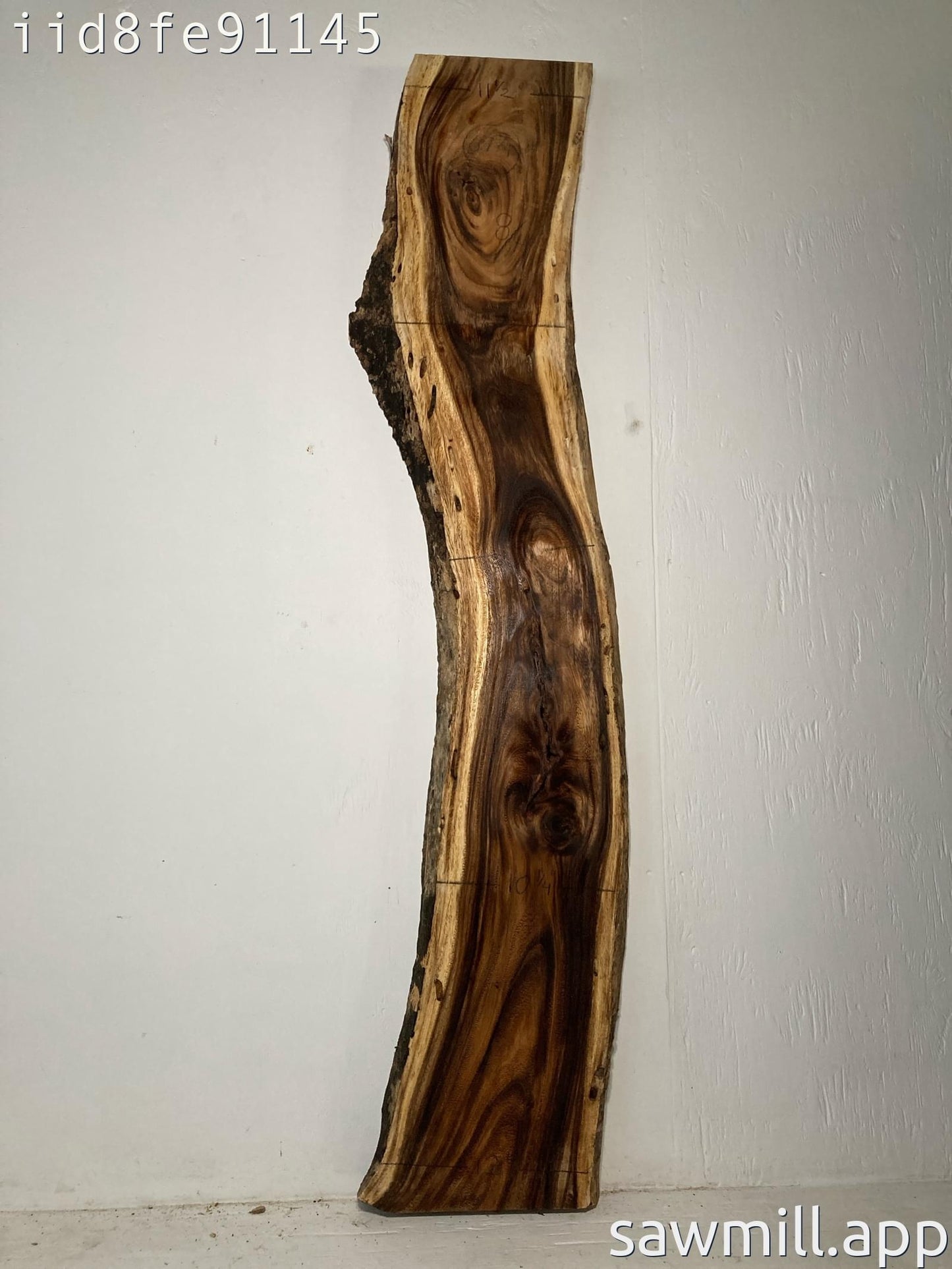2" x 12" x 67" Monkeypod