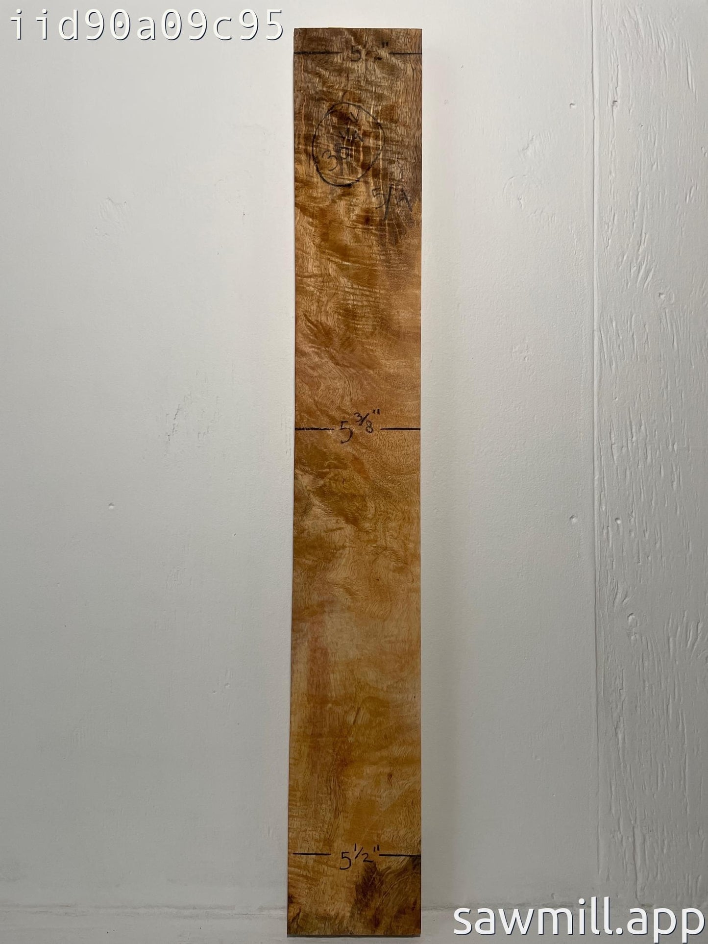 1.25" x 5" x 38" Mango