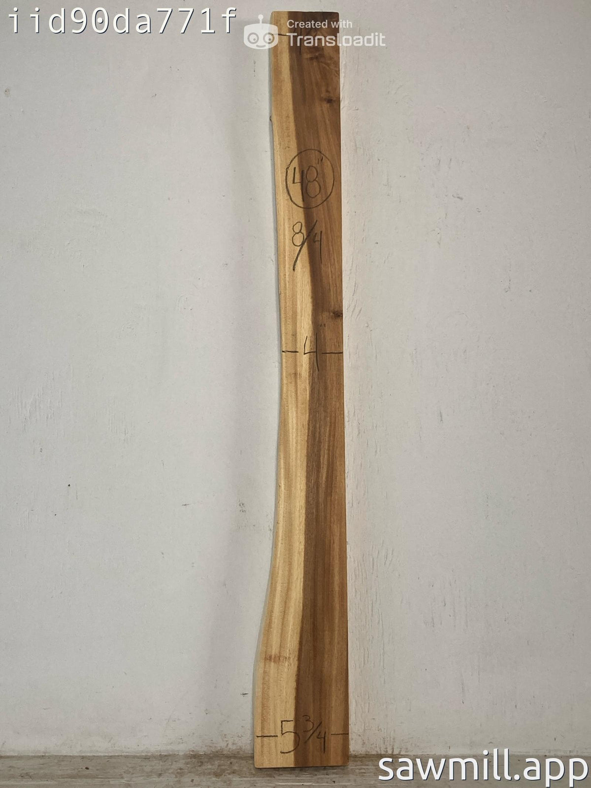 2" x 5" x 48" Monkeypod