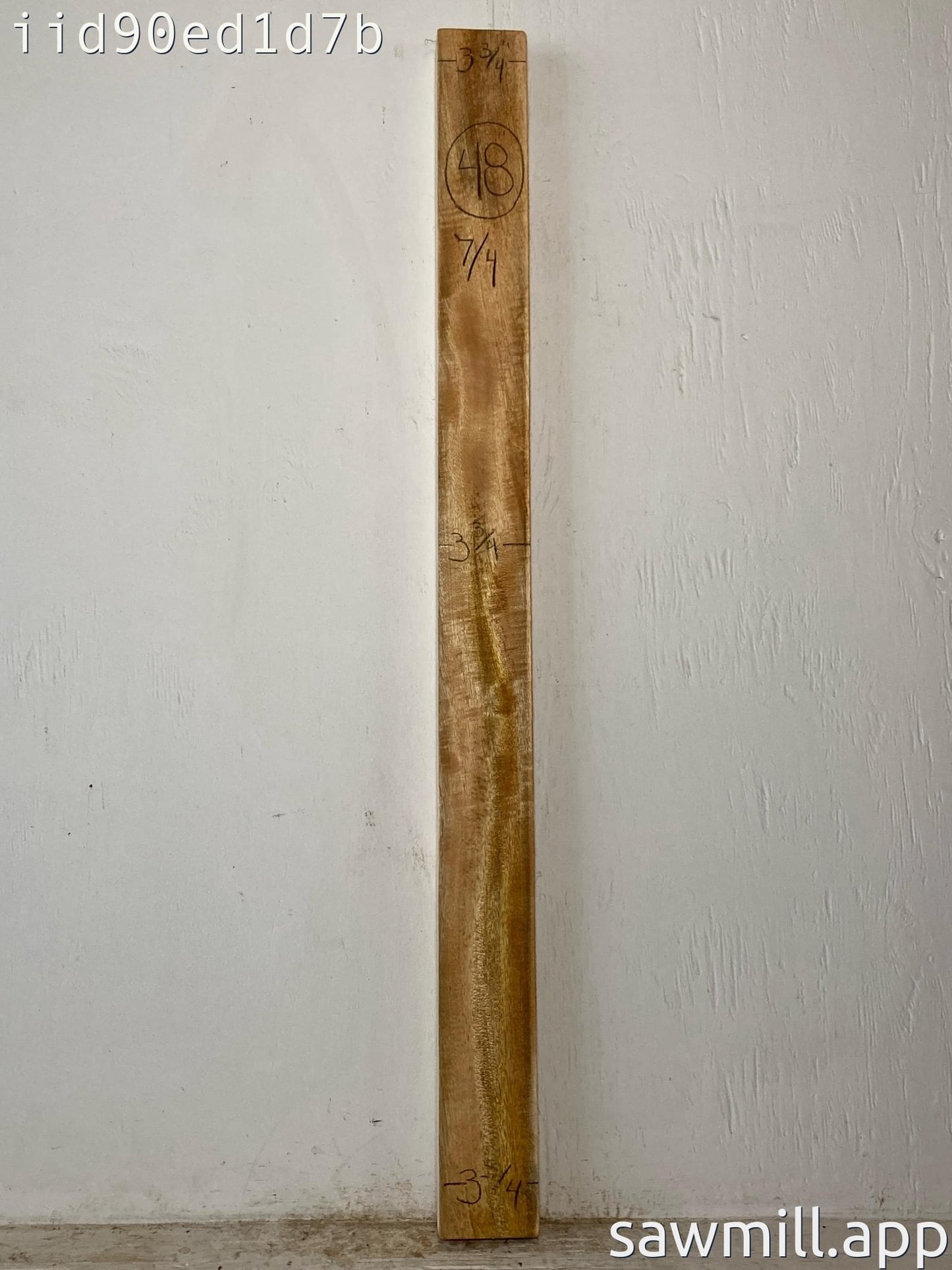 1.75" x 3" x 48" Mango