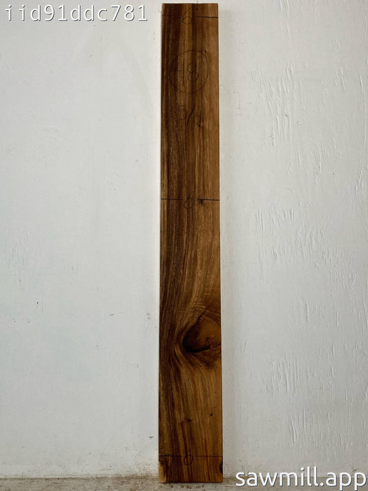 1.25" x 6" x 48" Monkeypod