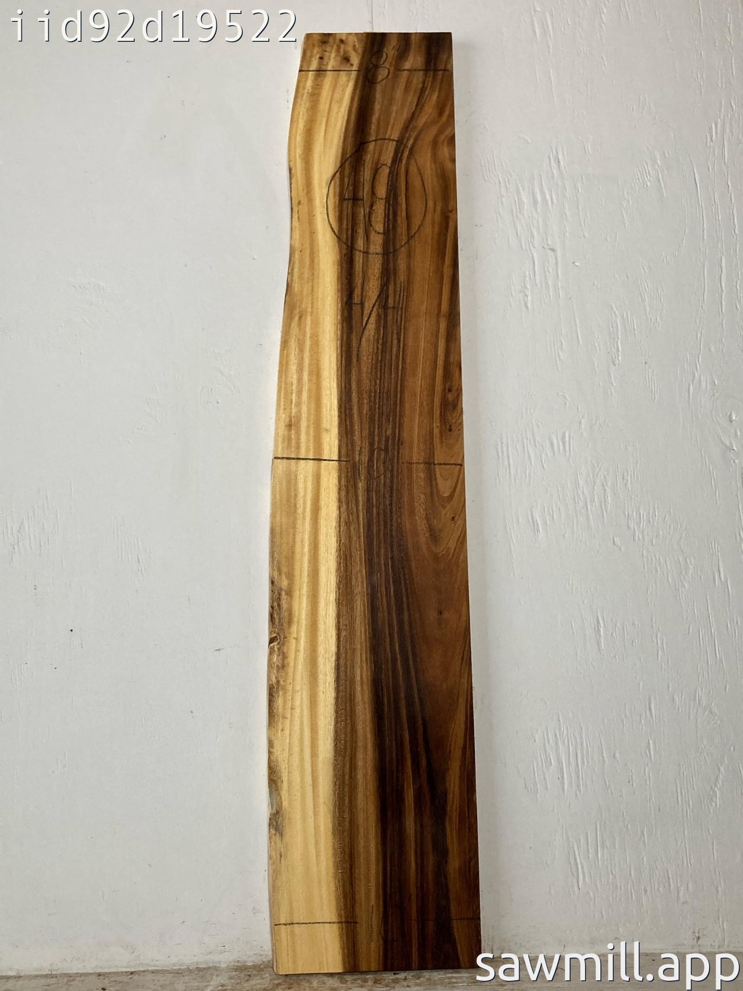1" x 10" x 48" Monkeypod