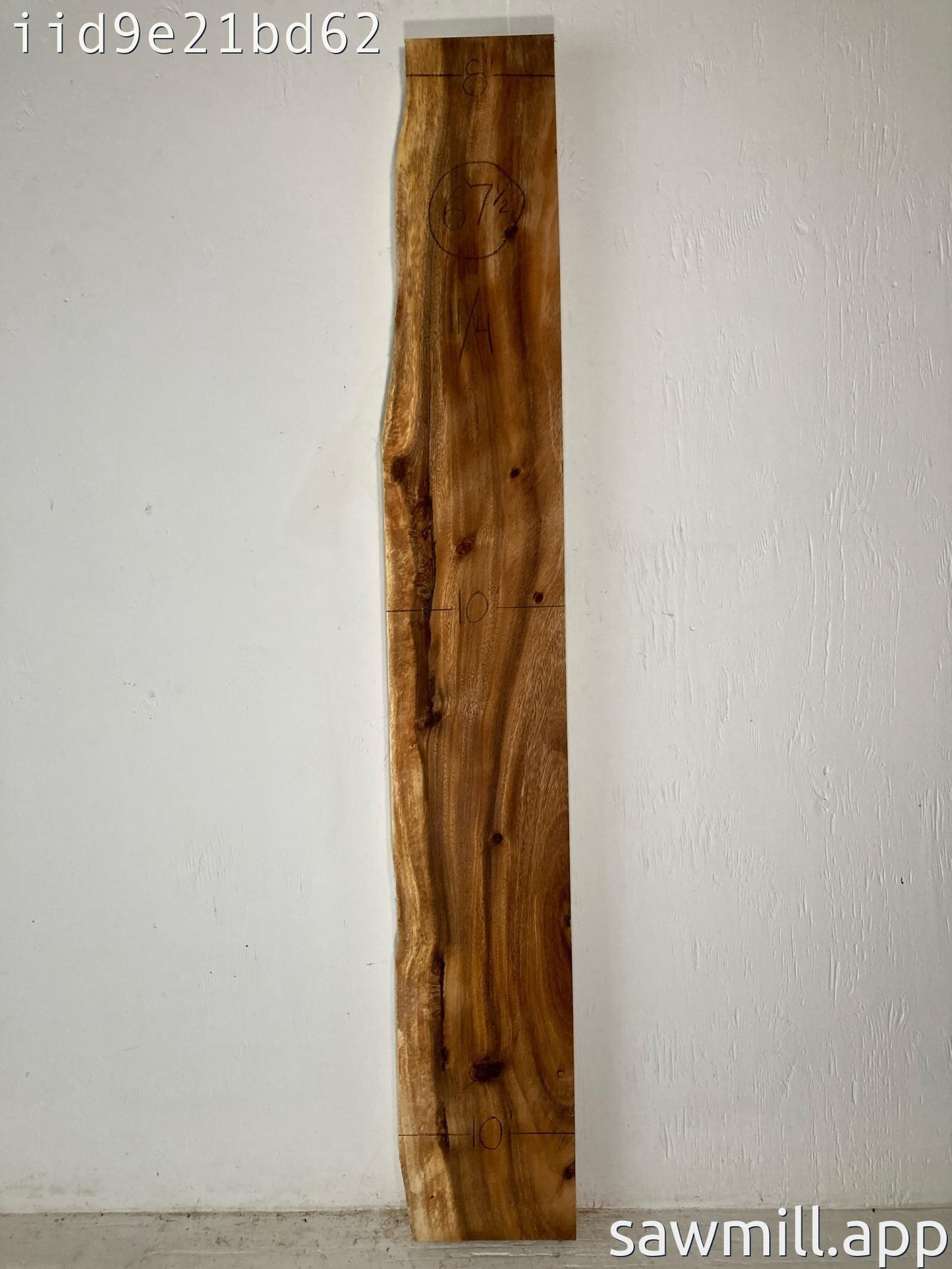 2.75" x 10" x 67" Monkeypod
