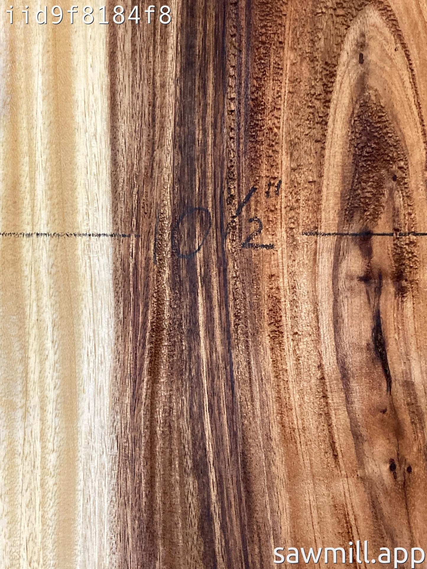 1" x 10" x 91" Monkeypod