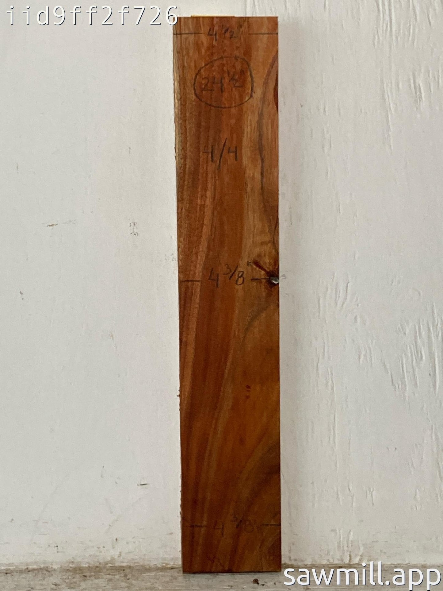 1" x 4" x 24" Koa