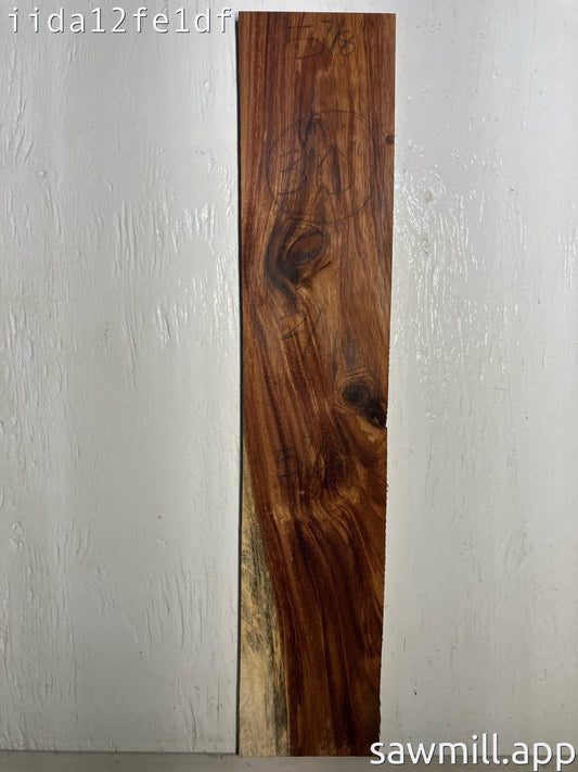 0.5" x 5" x 30" Chocolate Albizia