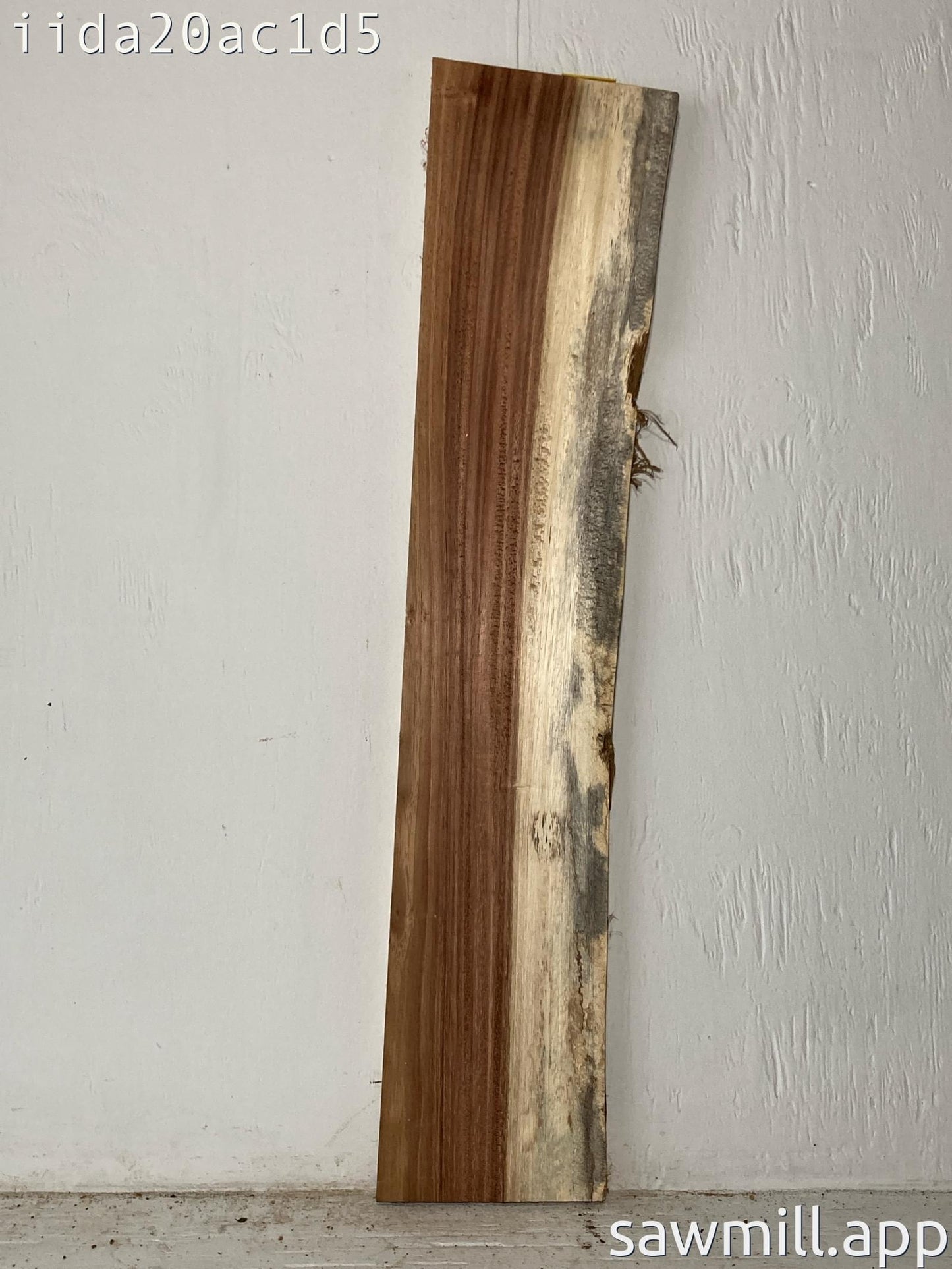1" x 8" x 38" Chocolate Albizia