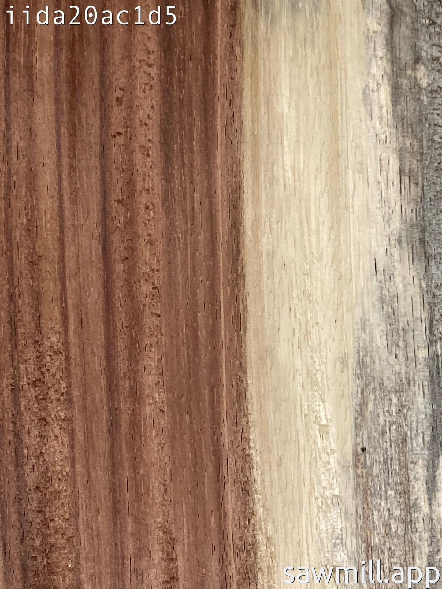 1" x 8" x 38" Chocolate Albizia