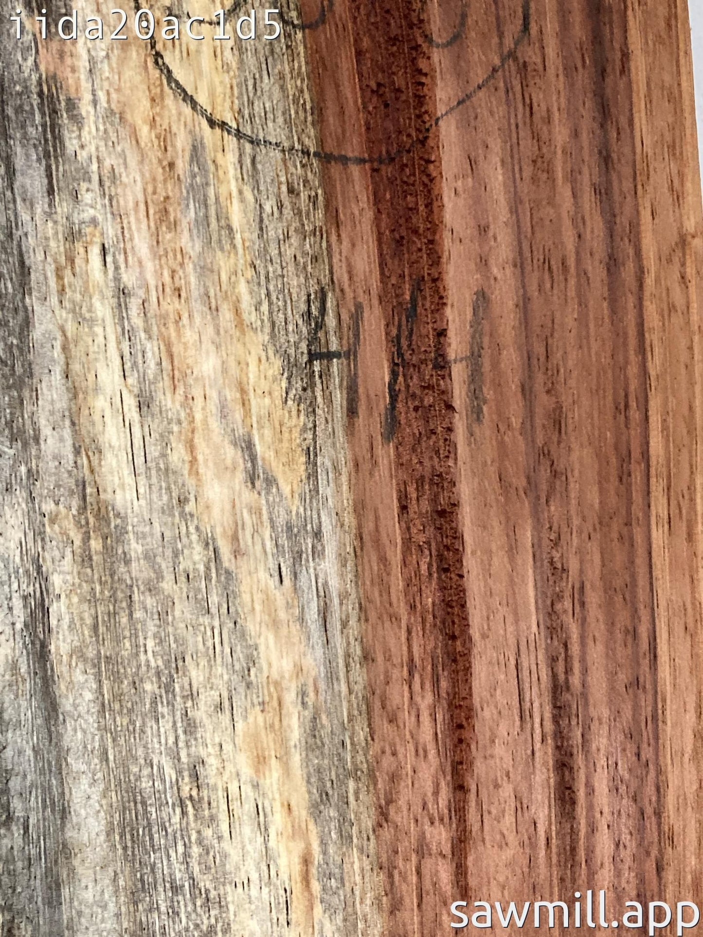 1" x 8" x 38" Chocolate Albizia