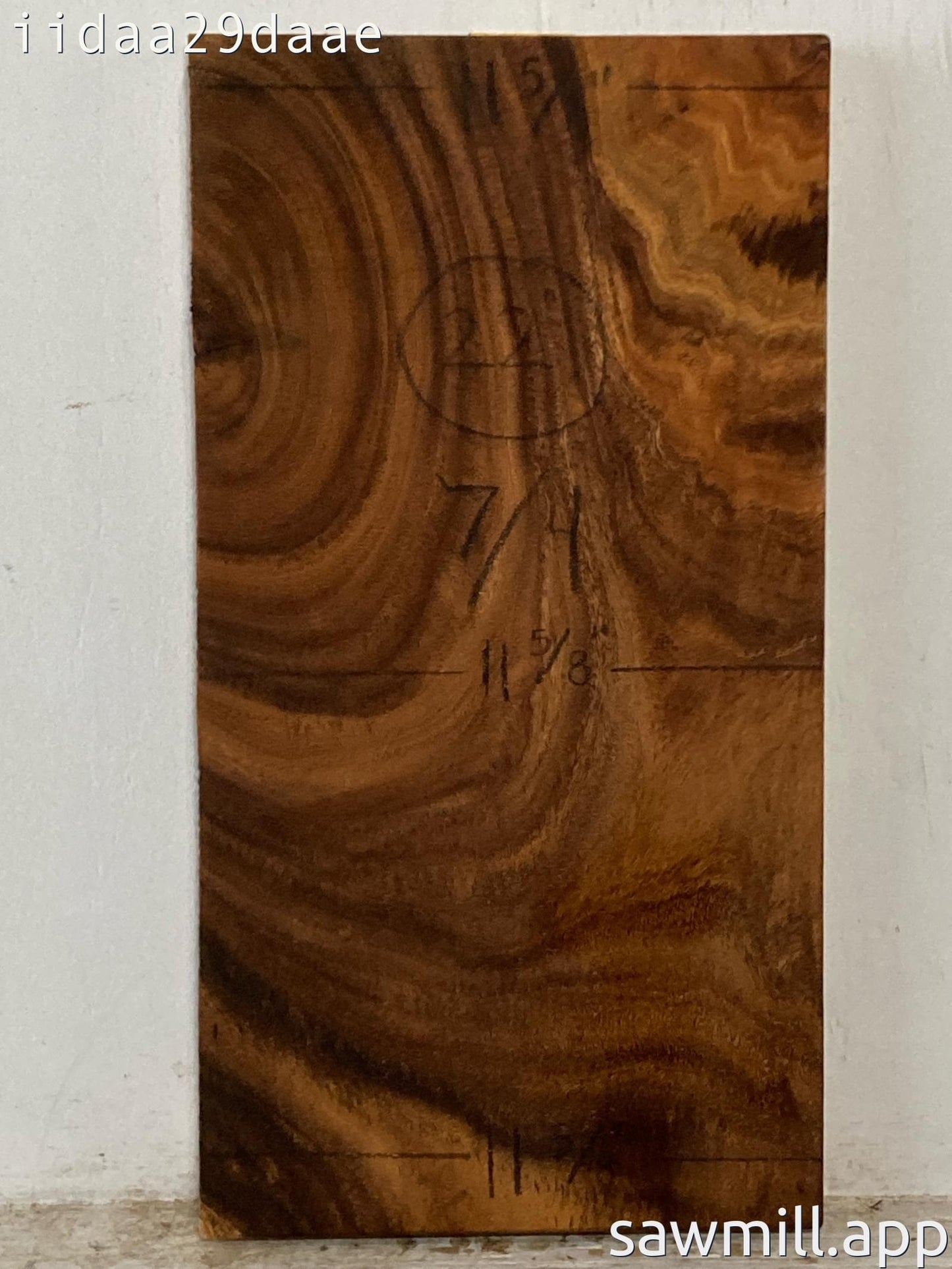 1.75" x 11" x 22" Monkeypod