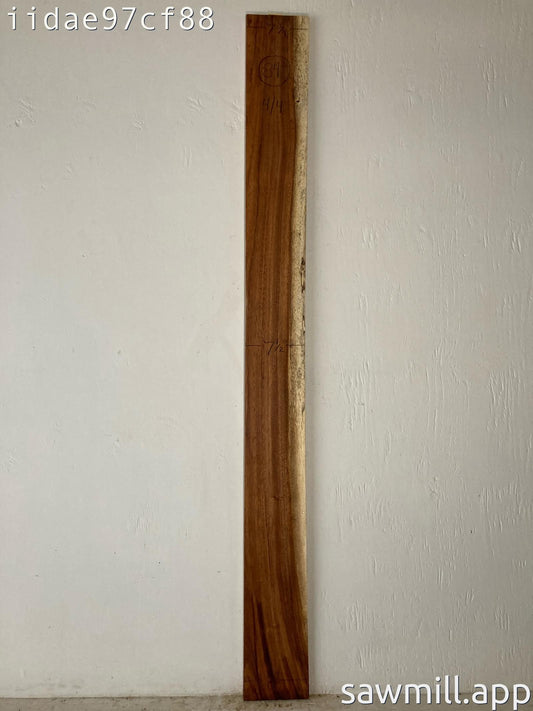 1" x 8" x 84" Chocolate Albizia