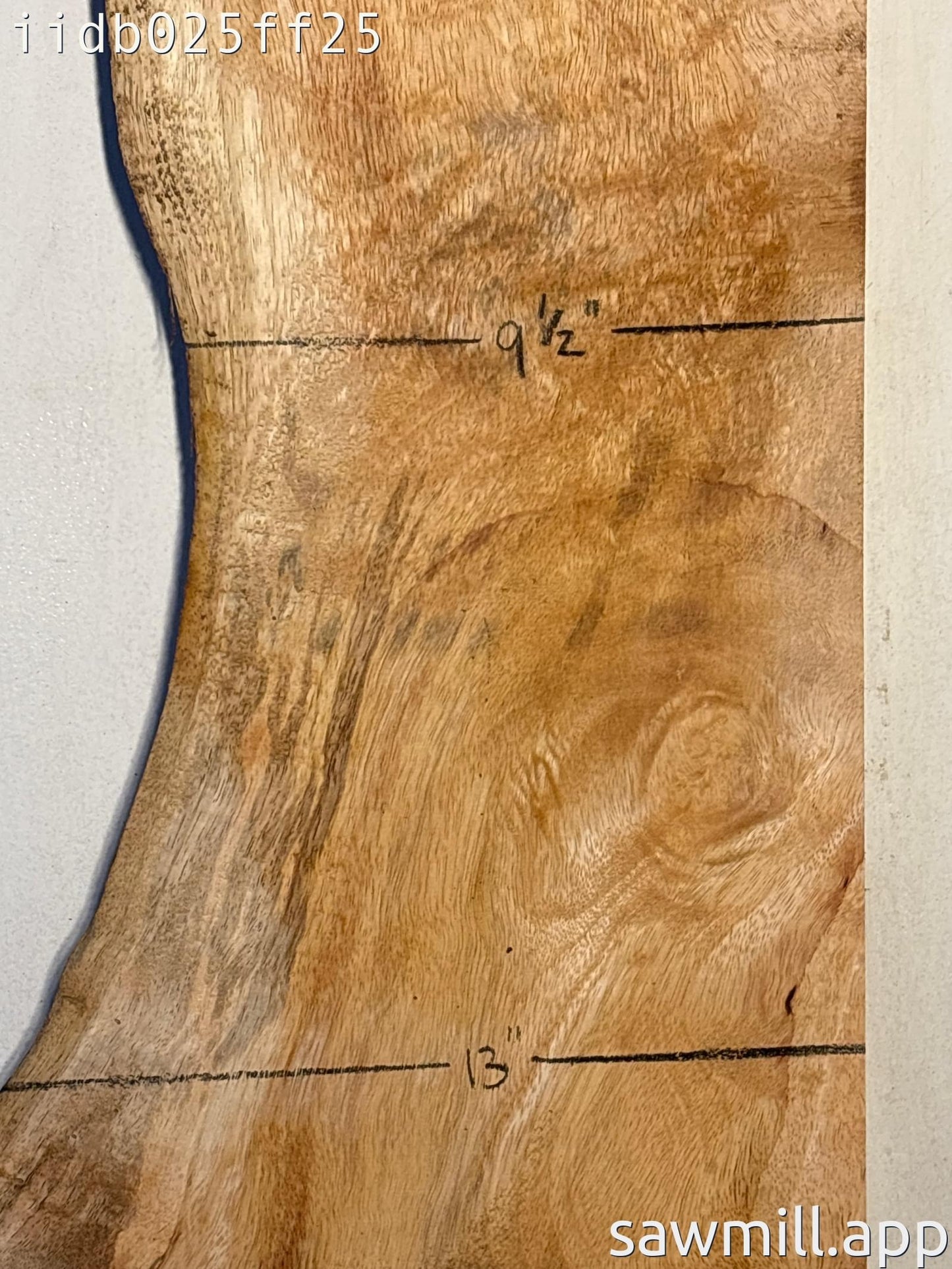 1.5" x 13" x 38" Mango