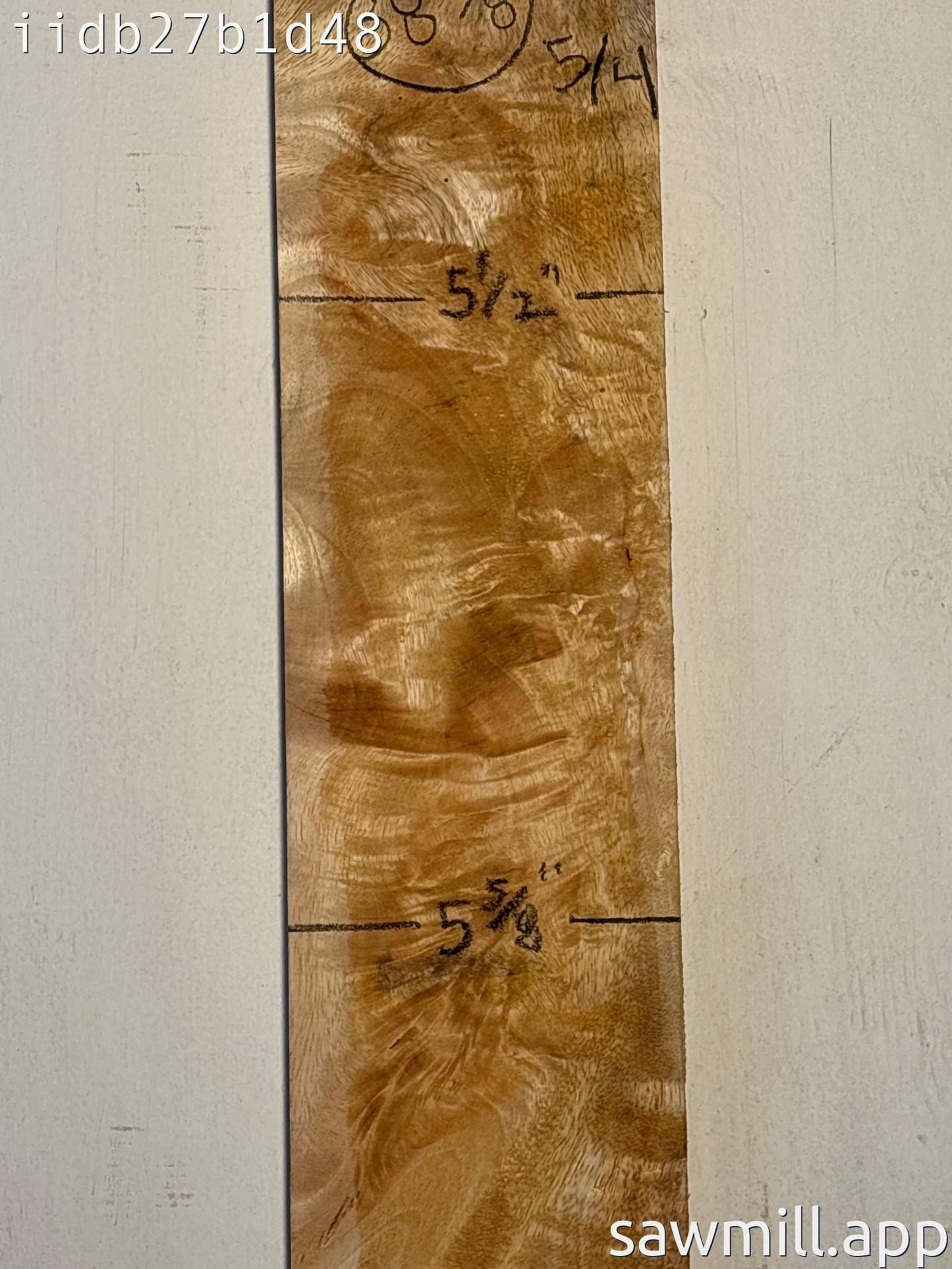 1.25" x 5" x 38" Mango