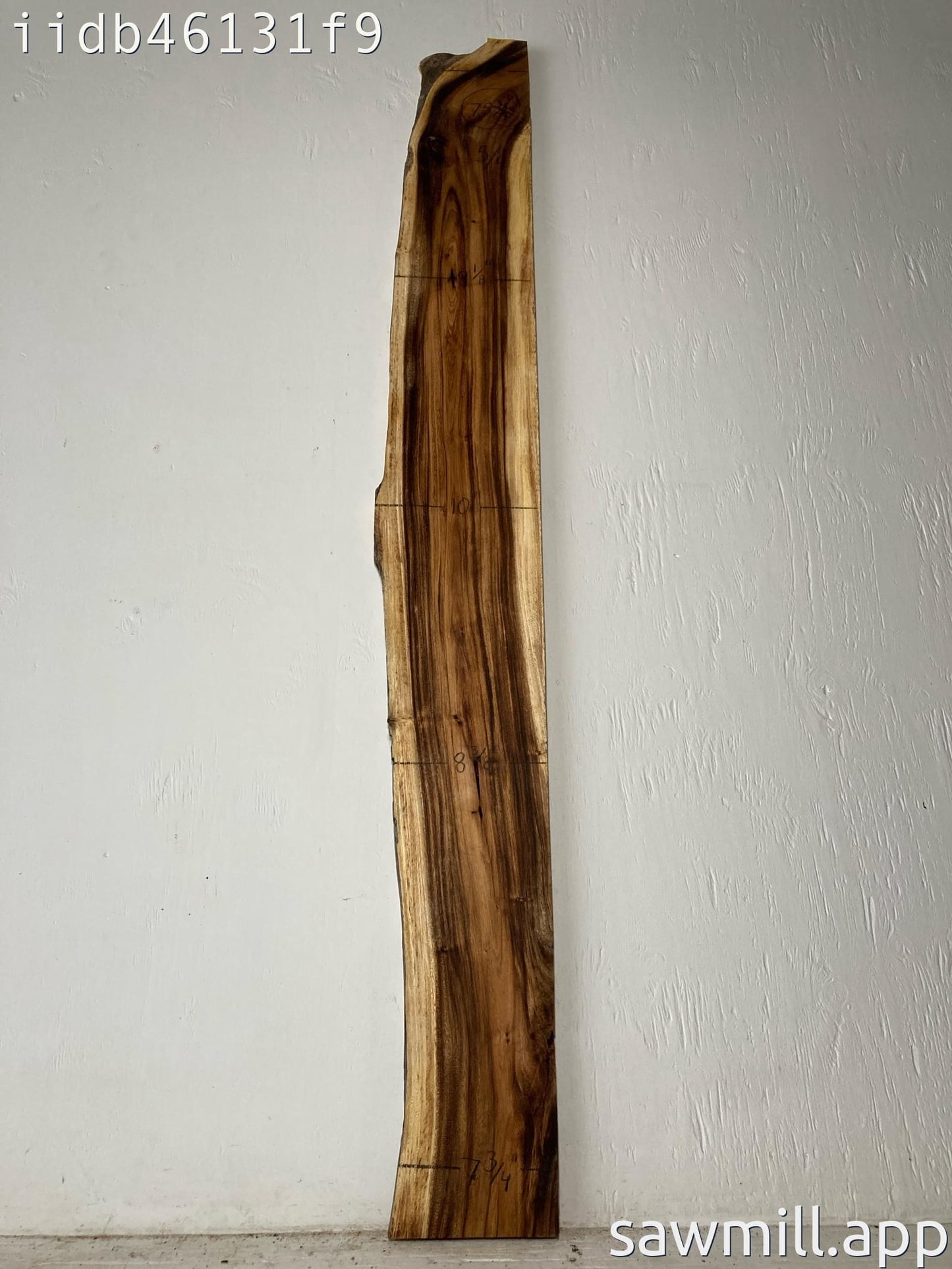1.25" x 10" x 75" Monkeypod