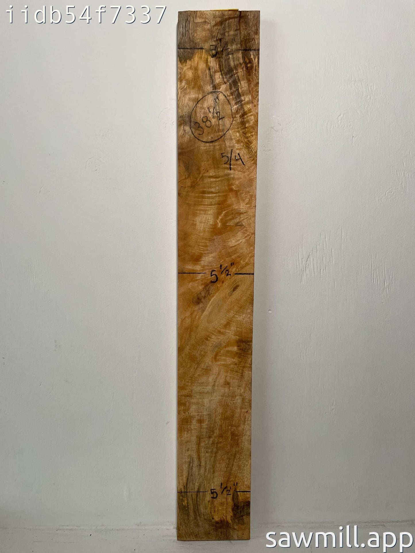 1.25" x 5" x 38" Mango