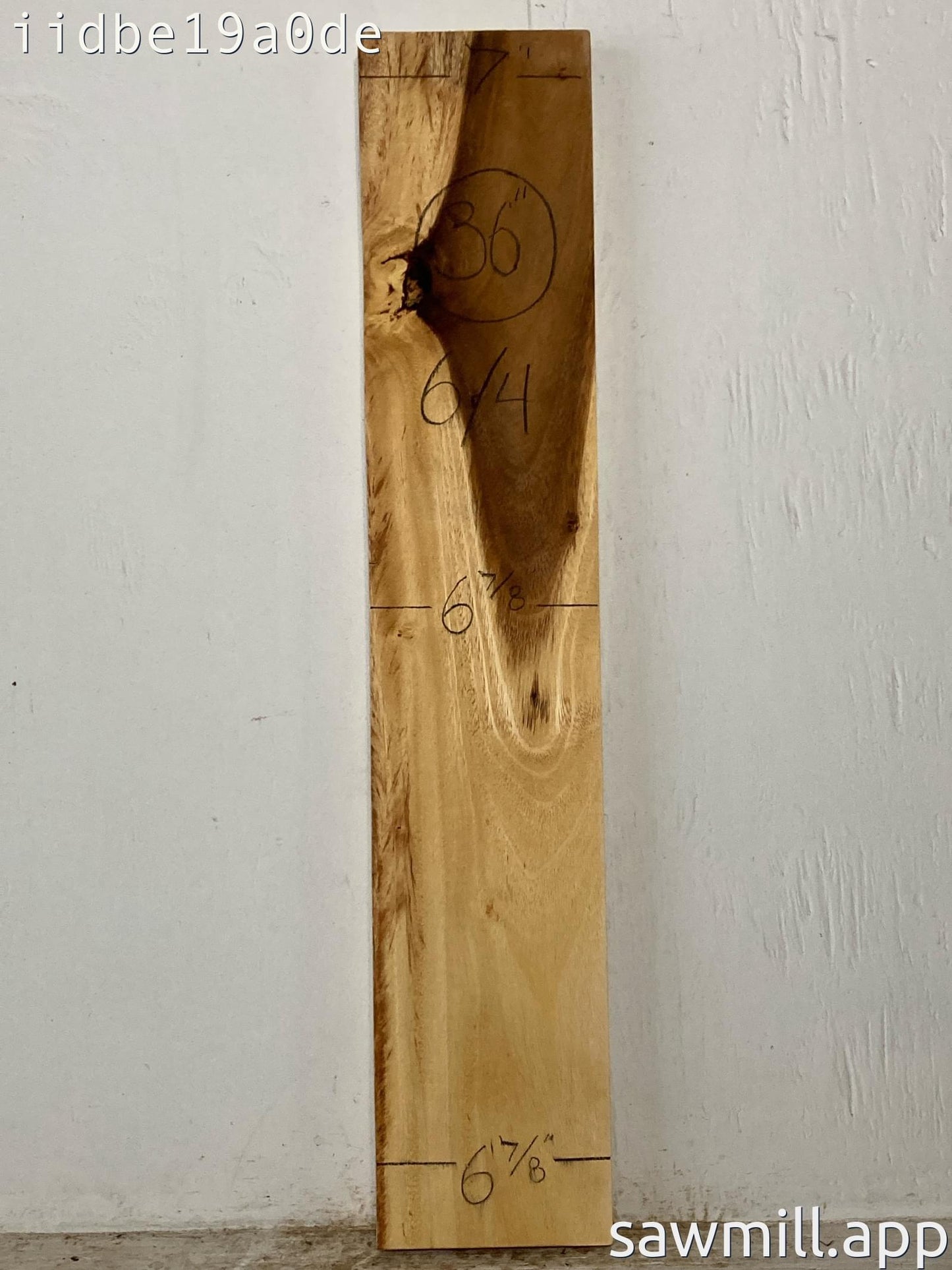 1.5" x 7" x 36" Monkeypod