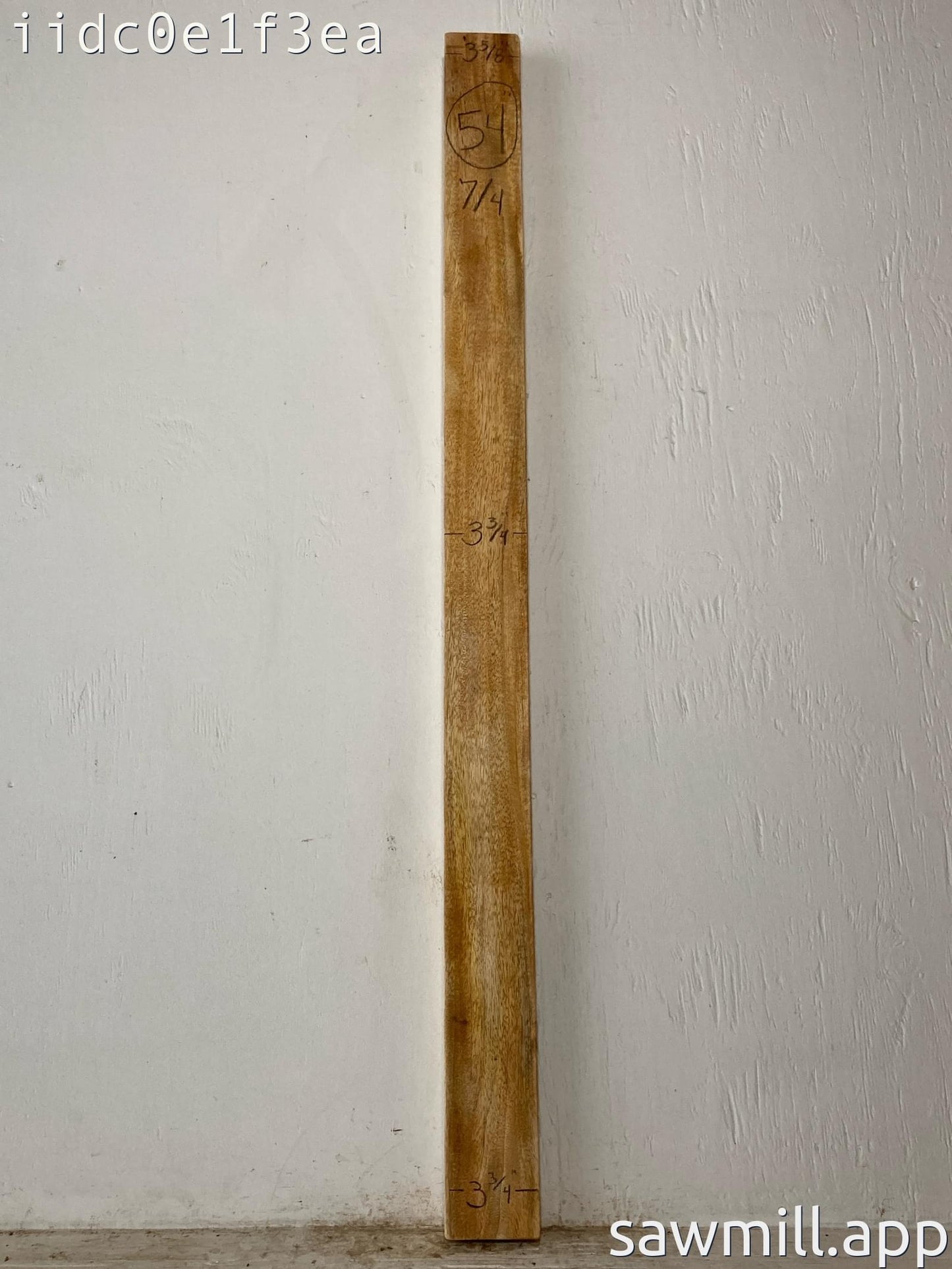 1.75" x 3" x 54" Mango
