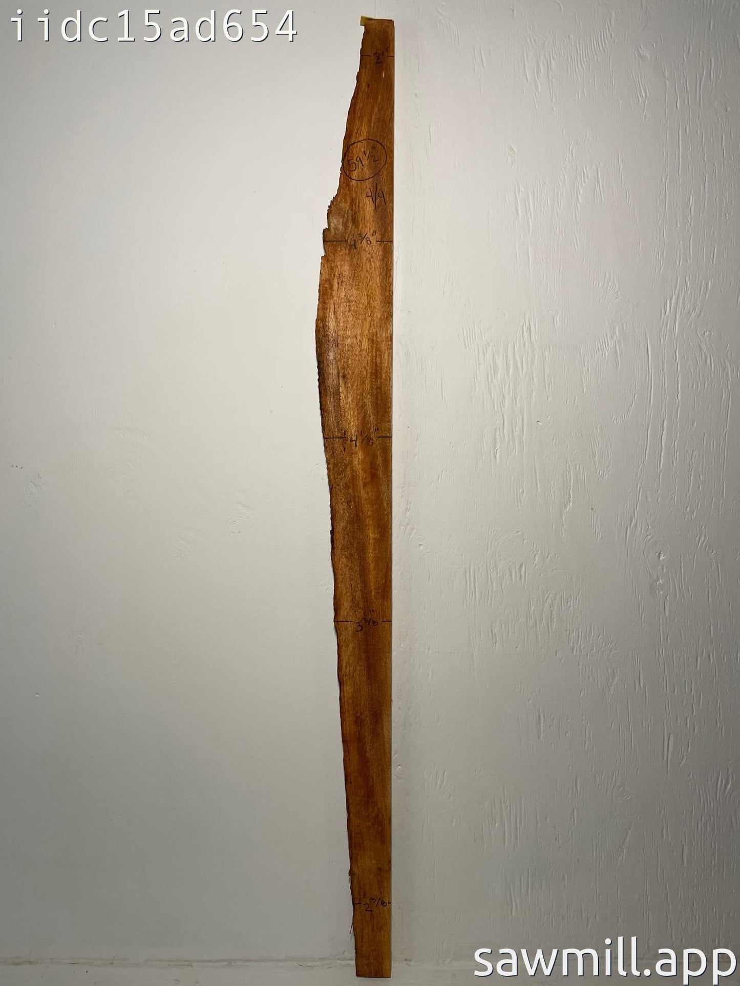 1" x 4" x 59" Mango