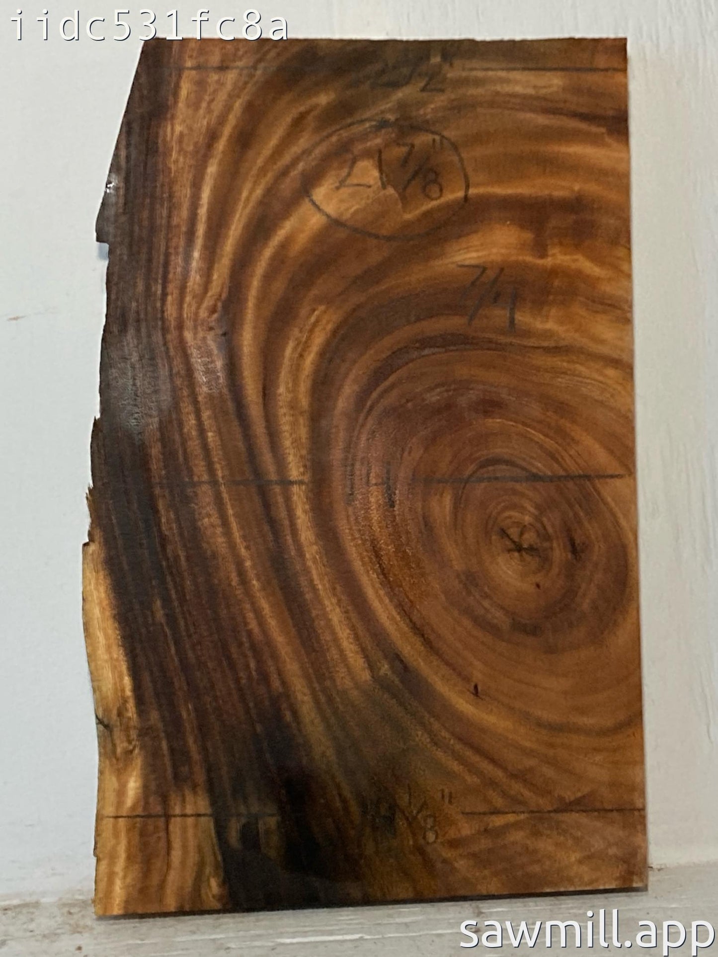 1.75" x 14" x 21" Monkeypod