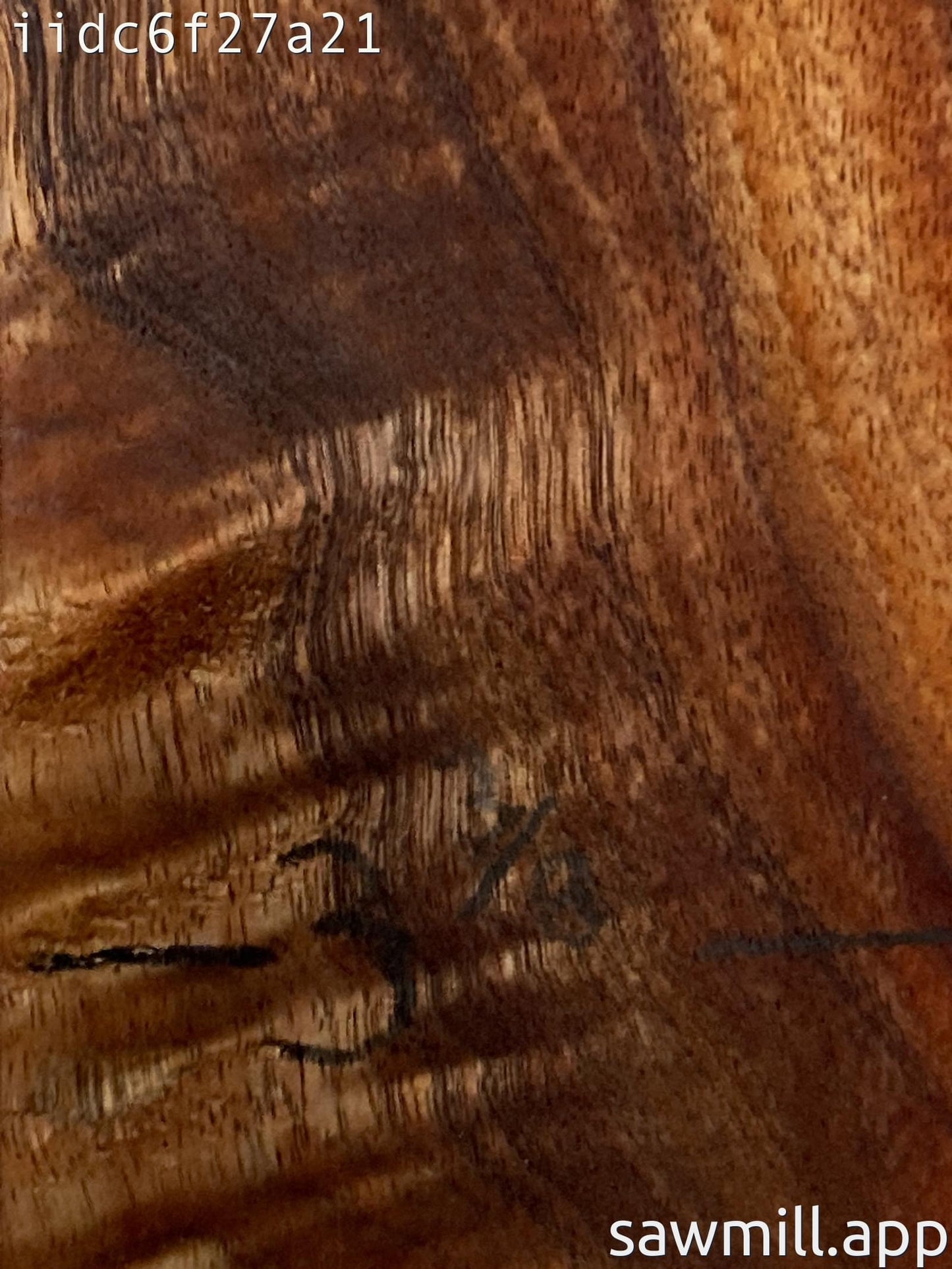 1.75" x 3" x 25" Koa