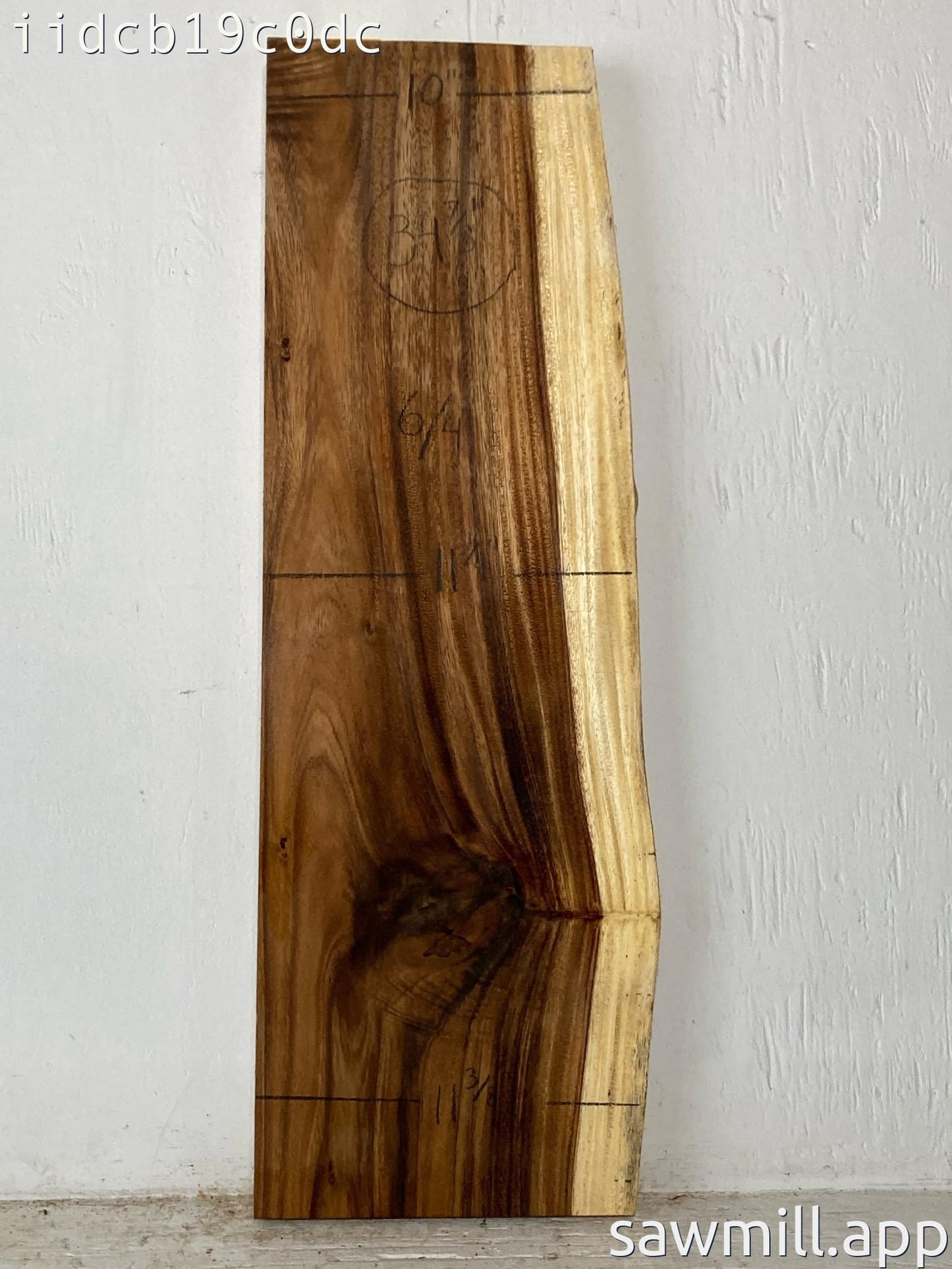 1.5" x 11" x 34" Monkeypod
