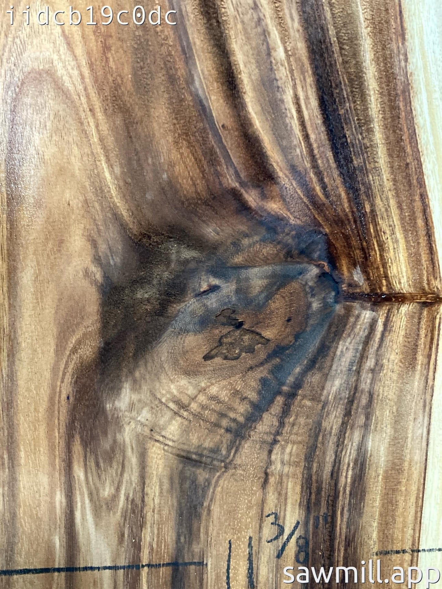 1.5" x 11" x 34" Monkeypod