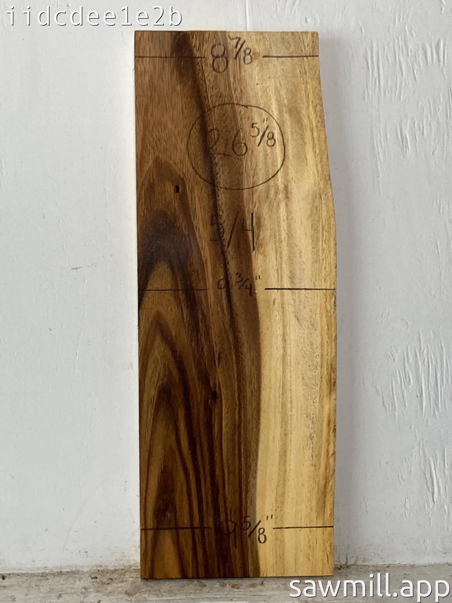 1.25" x 9" x 26" Monkeypod
