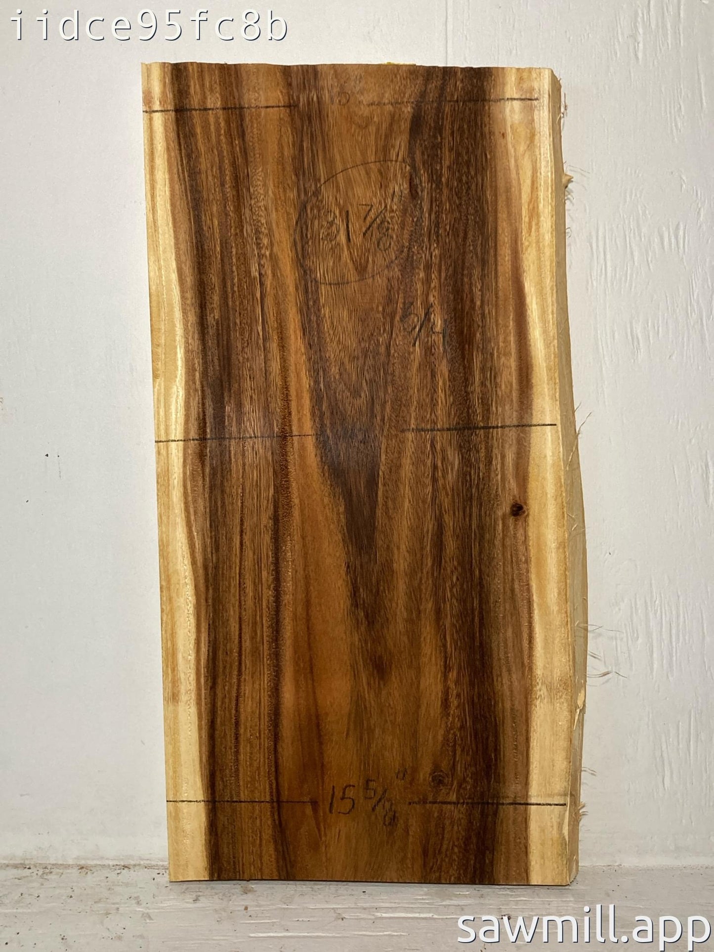 1.5" x 16" x 31" Monkeypod