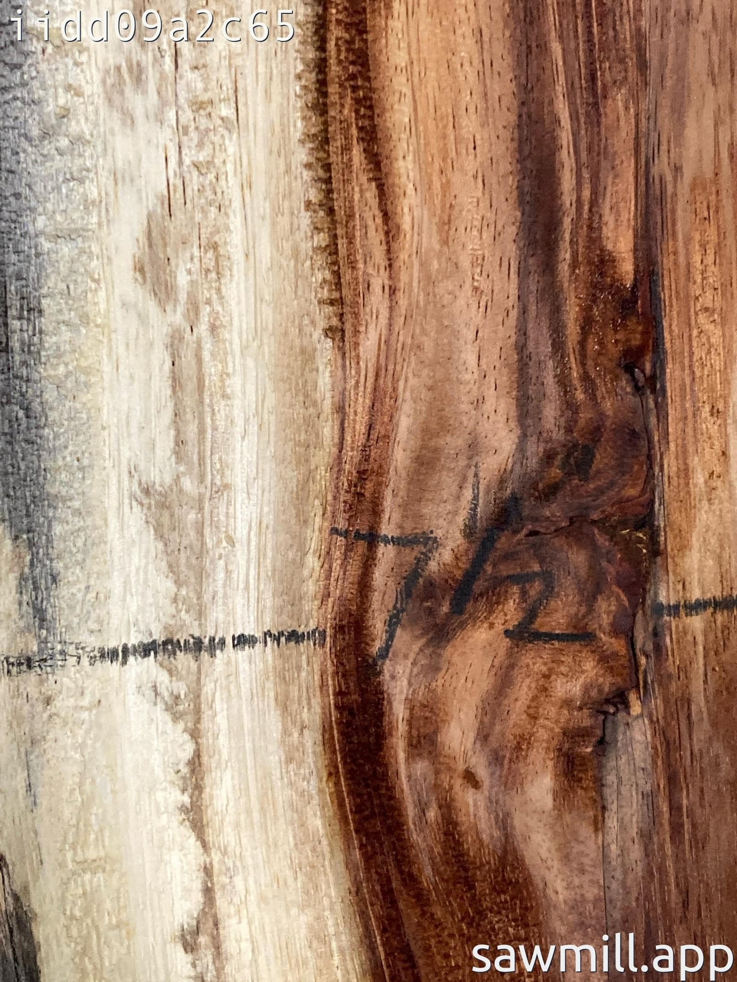 1" x 7" x 38" Chocolate Albizia