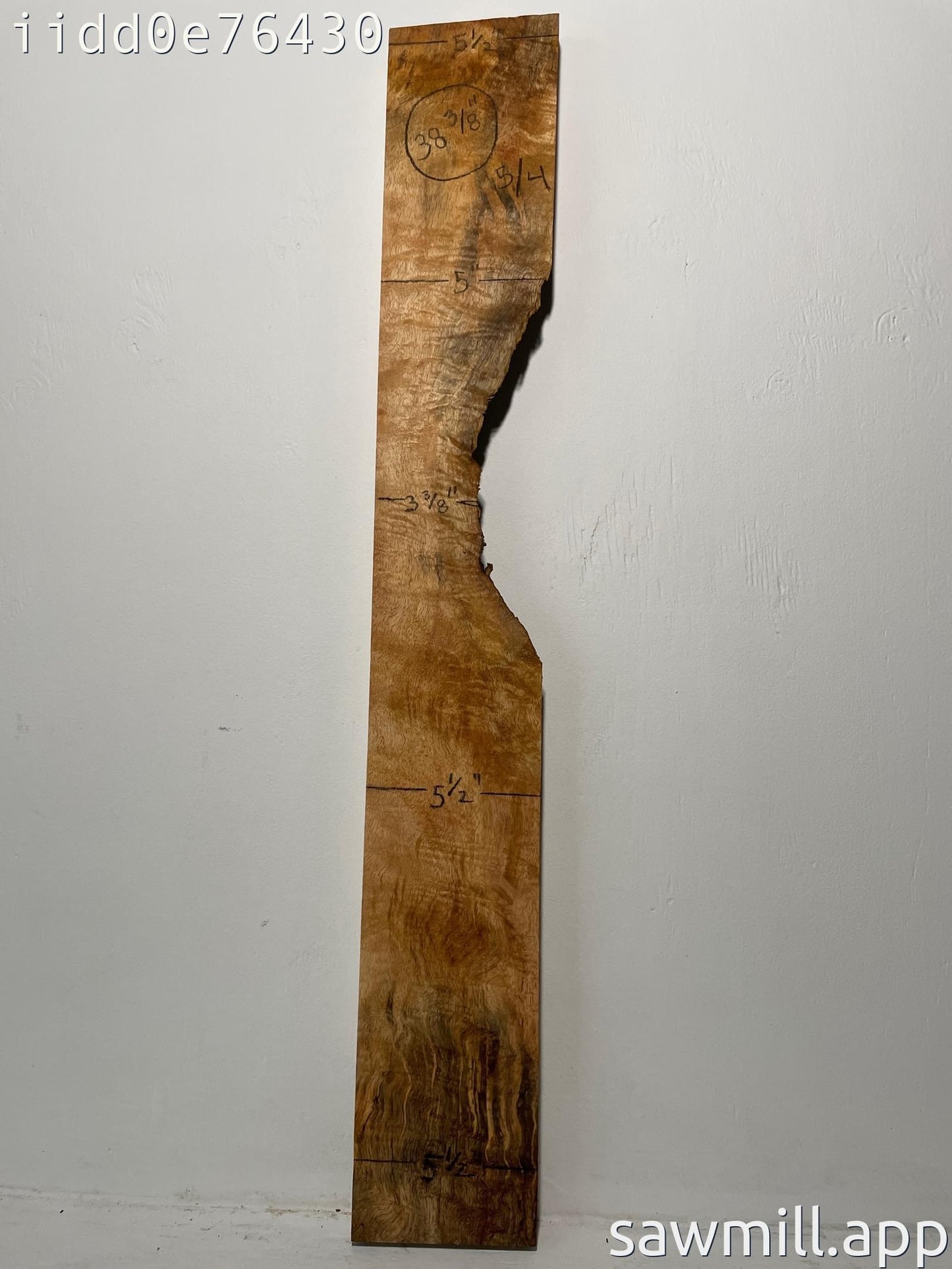 1.25" x 5" x 38" Mango