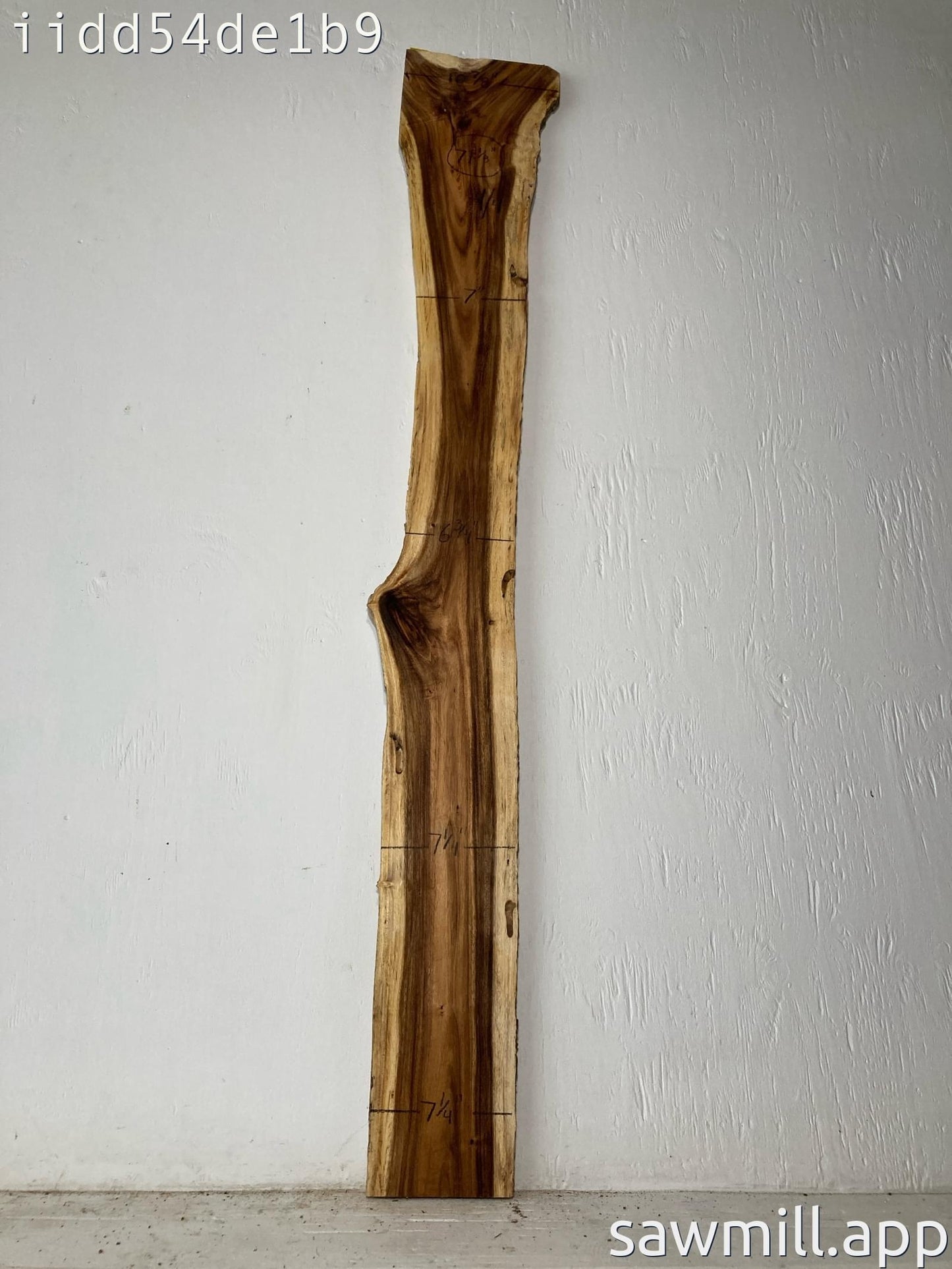 1" x 10" x 71" Monkeypod