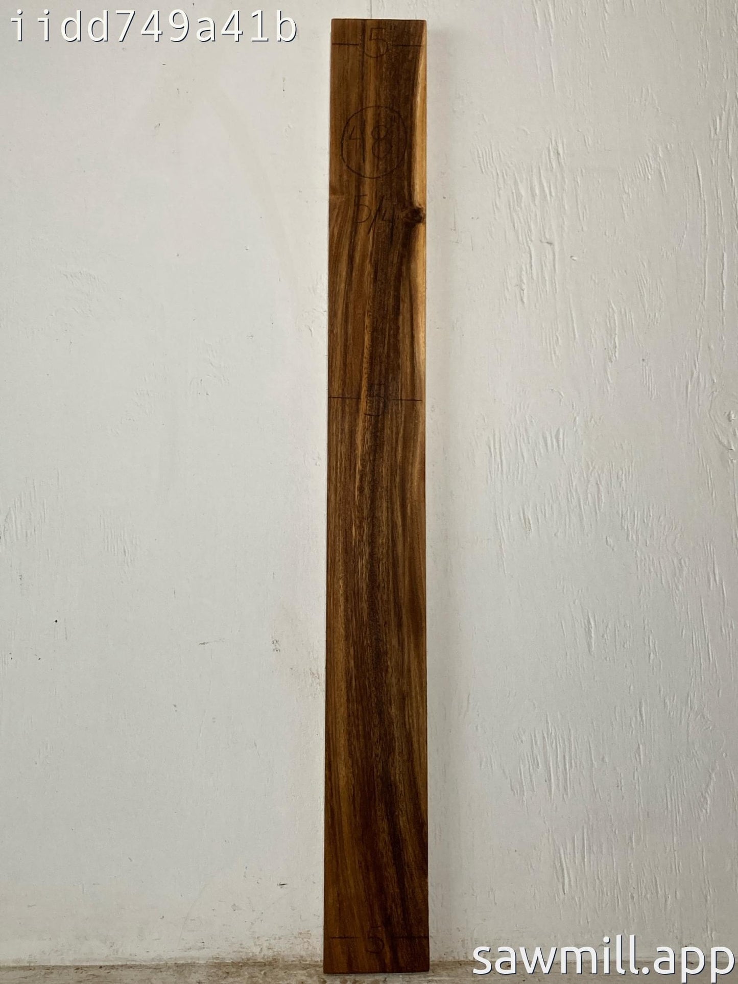 1.25" x 5" x 48" Monkeypod