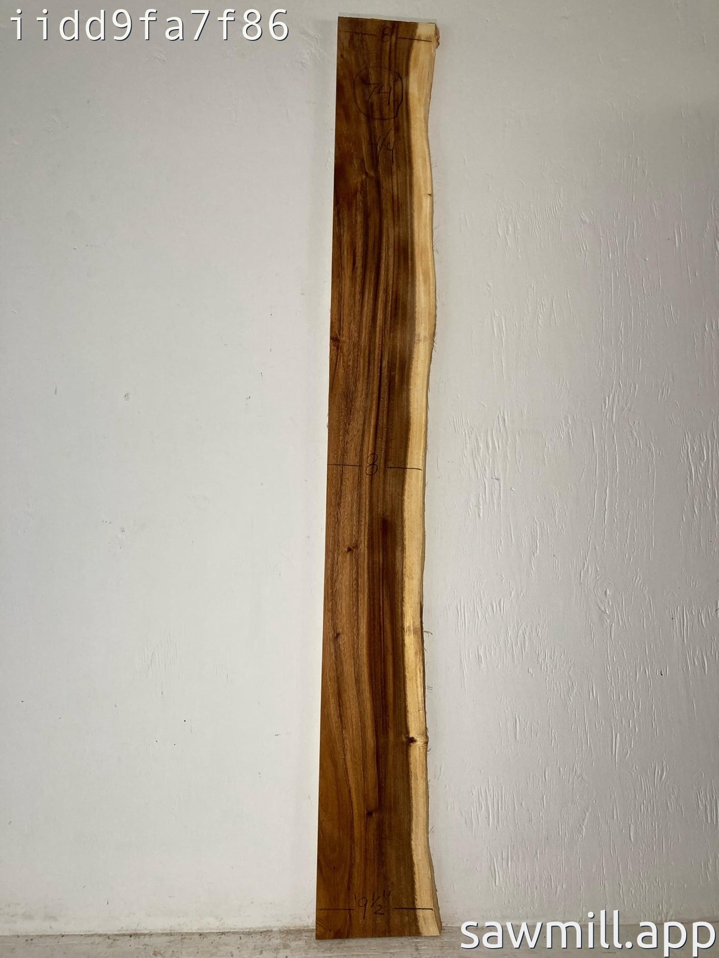 1" x 9" x 74" Monkeypod