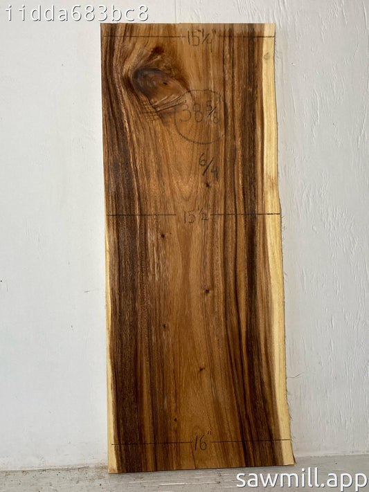 1.5" x 16" x 38" Monkeypod