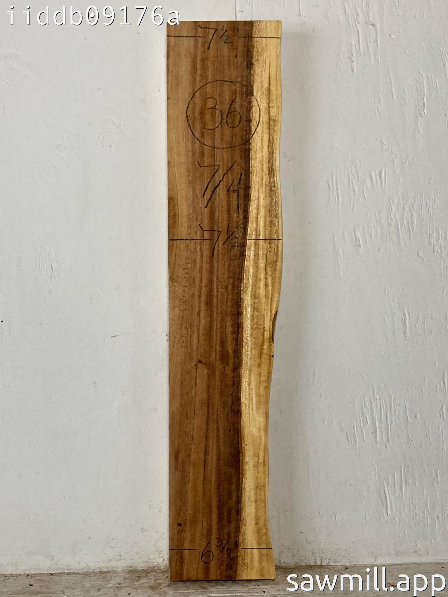 1.75" x 7" x 36" Monkeypod