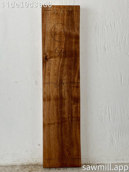 1.5" x 6" x 29" Koa