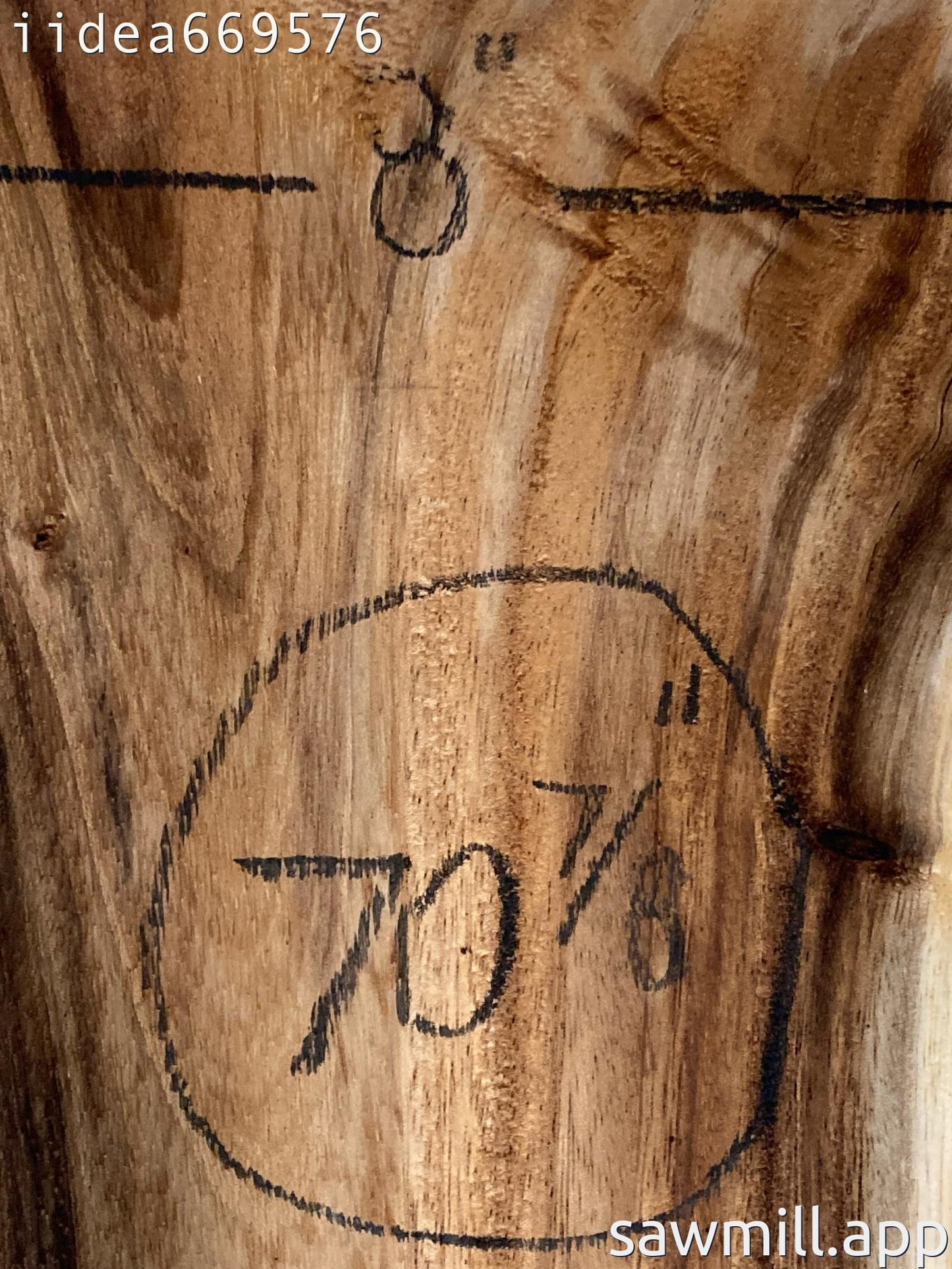 1" x 10" x 70" Monkeypod