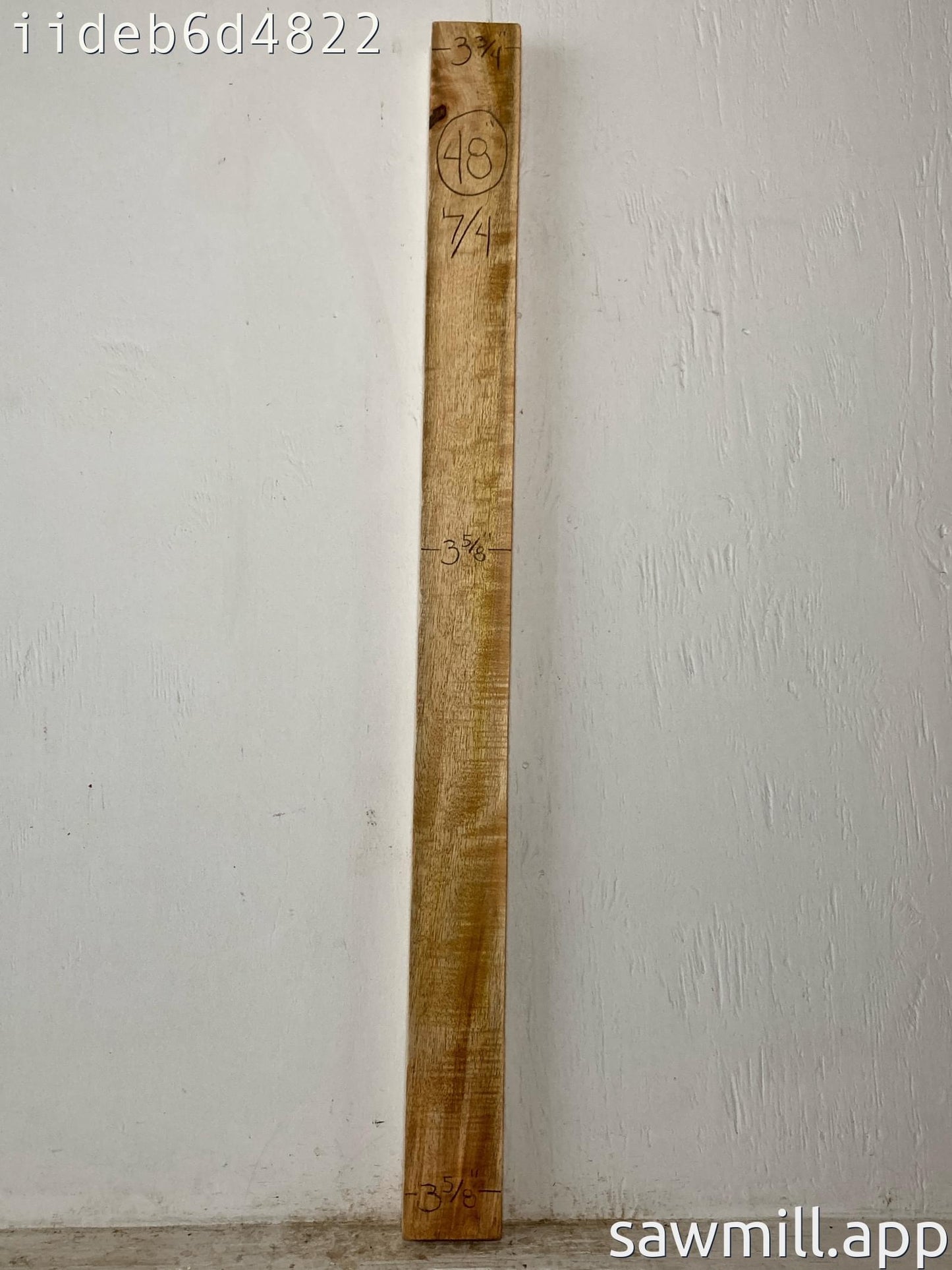 1.75" x 3" x 48" Mango