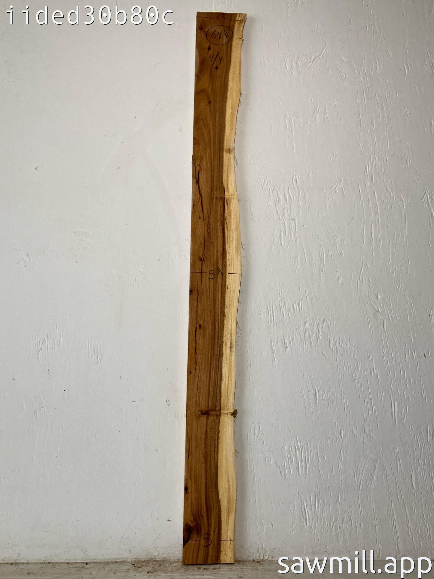 1" x 6" x 64" Monkeypod