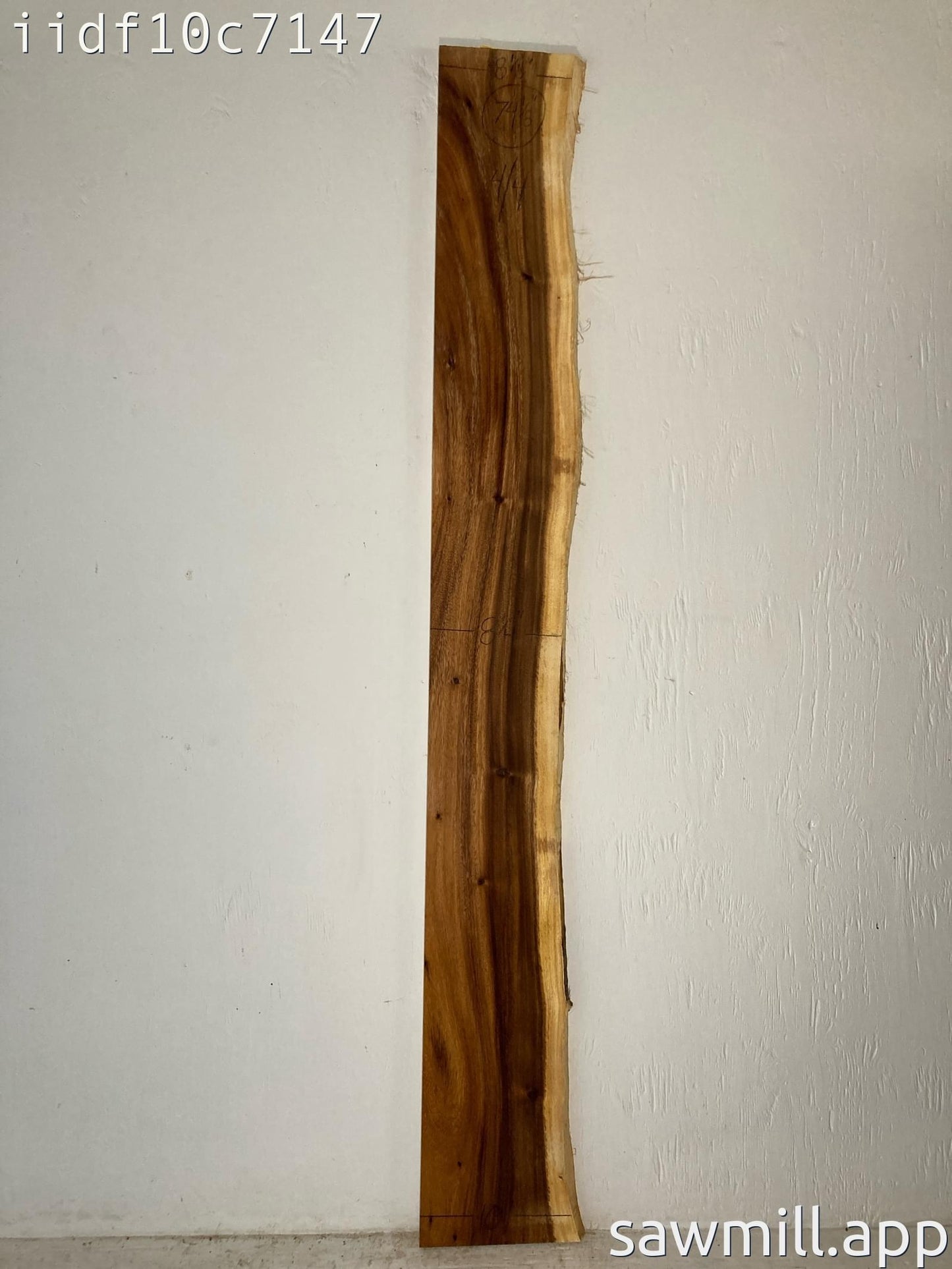 1" x 10" x 74" Monkeypod