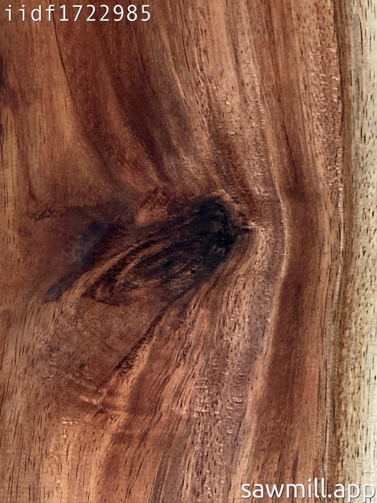 1" x 7" x 81" Chocolate Albizia