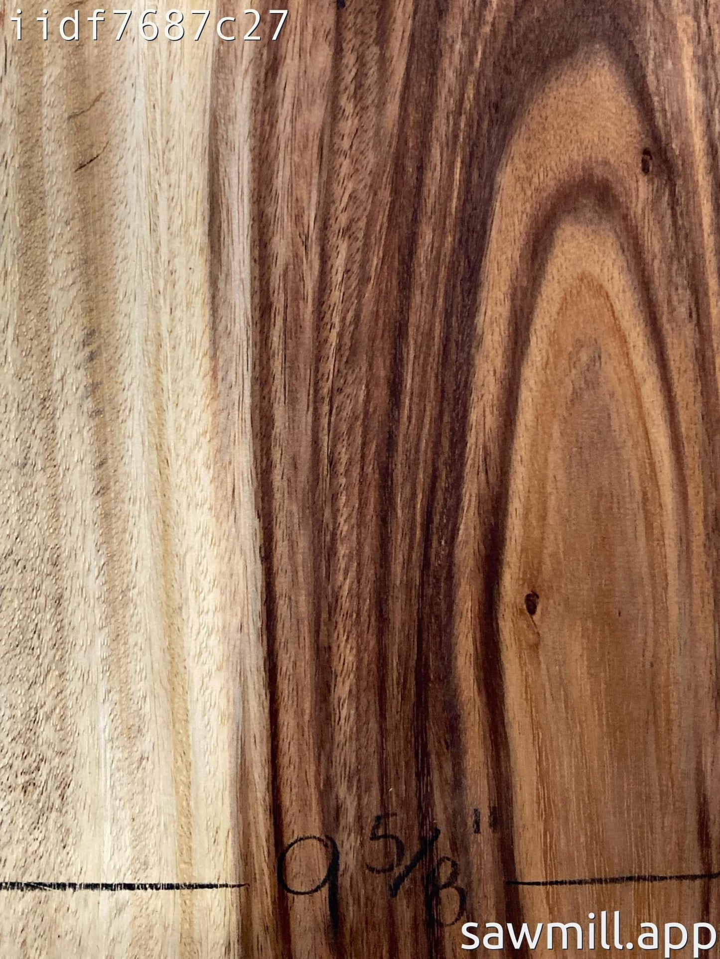 1.25" x 9" x 26" Monkeypod