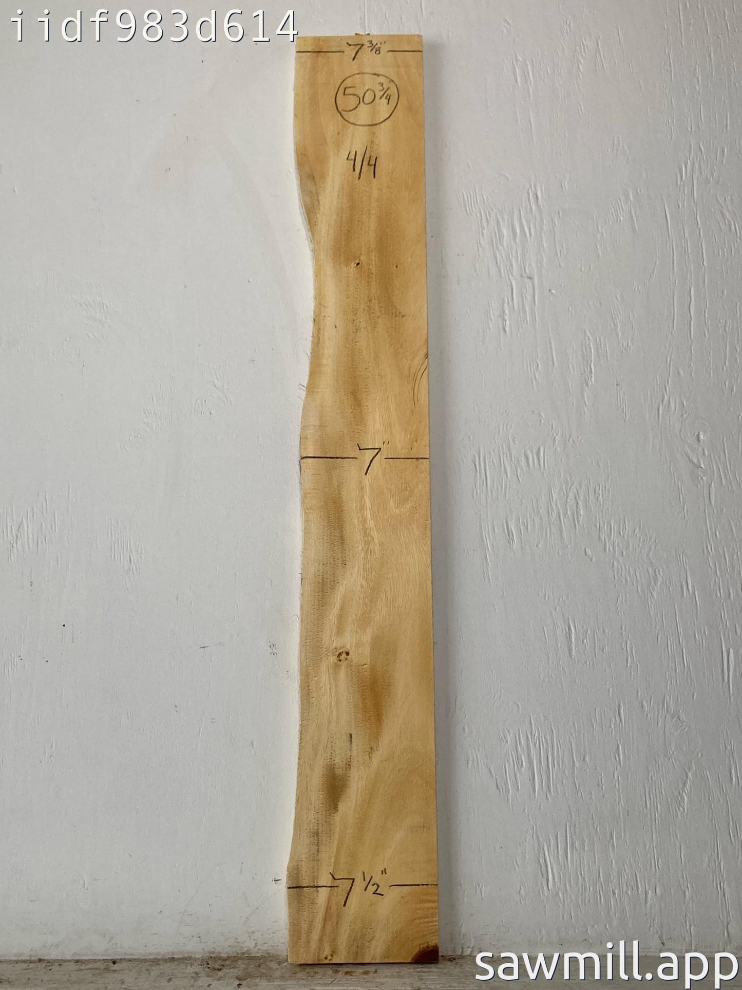 1" x 7" x 50" Monkeypod